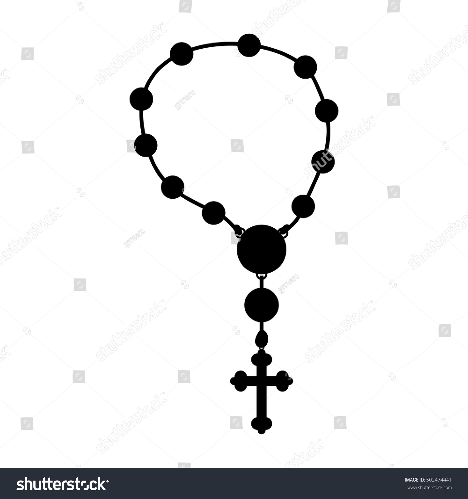 Holy Rosary Design Stock Vector (Royalty Free) 502474441 | Shutterstock