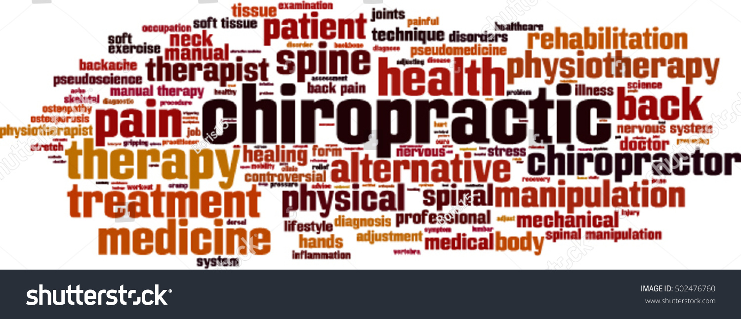 Chiropractic Word Cloud Concept Vector Illustration Stock Vector ...