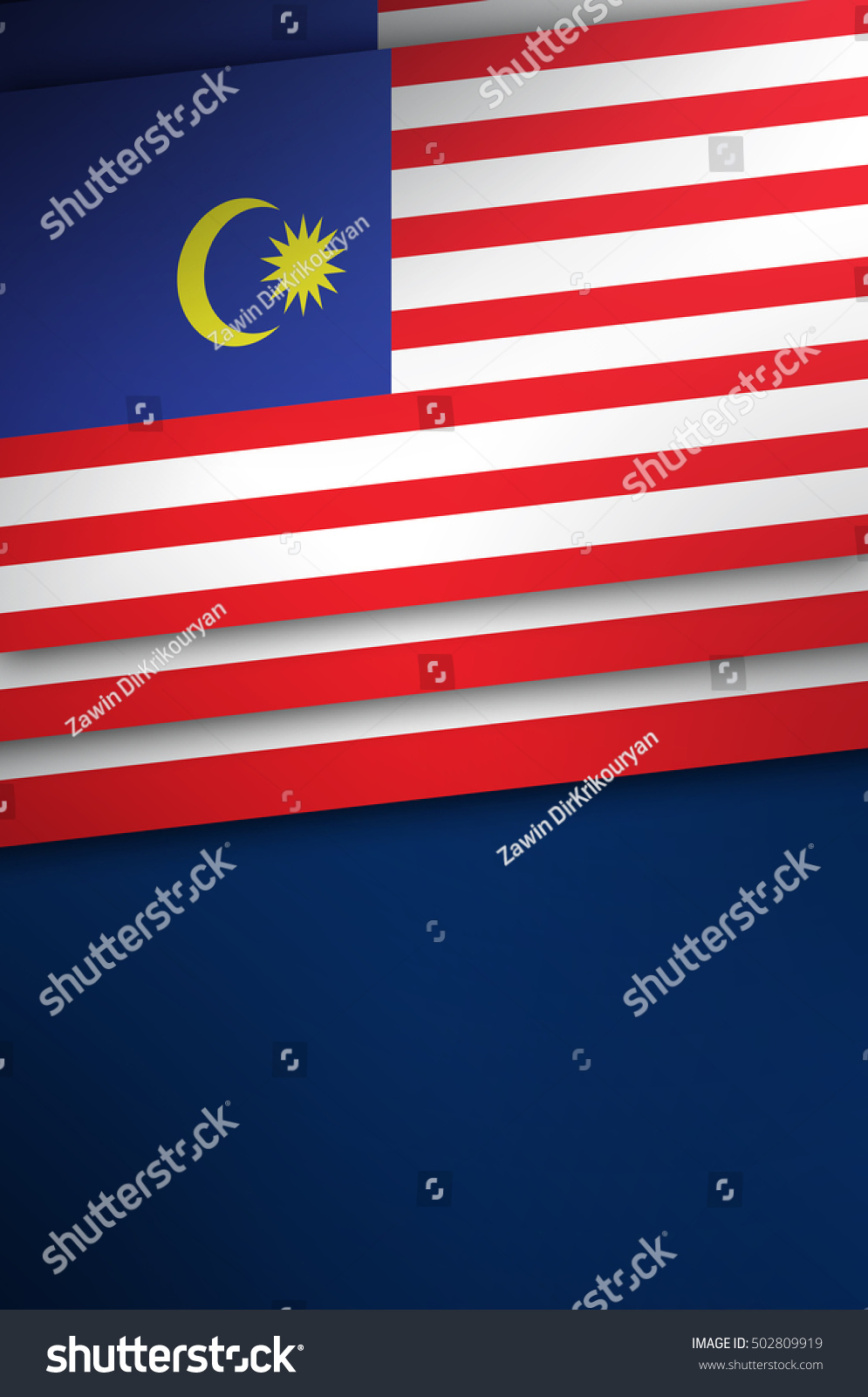 Stock Photo Malaysian Flag Banner Malaysia Color Poster 502809919 