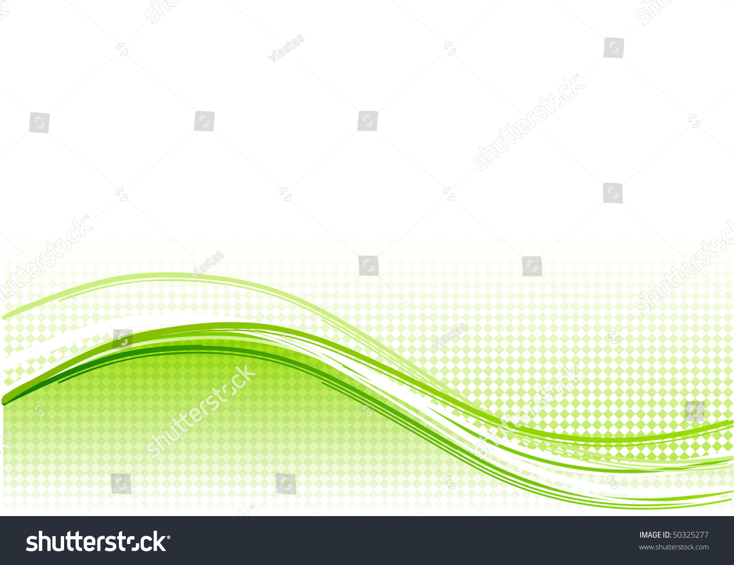 Green Wave Background Lines Stock Vector (Royalty Free) 50325277 ...