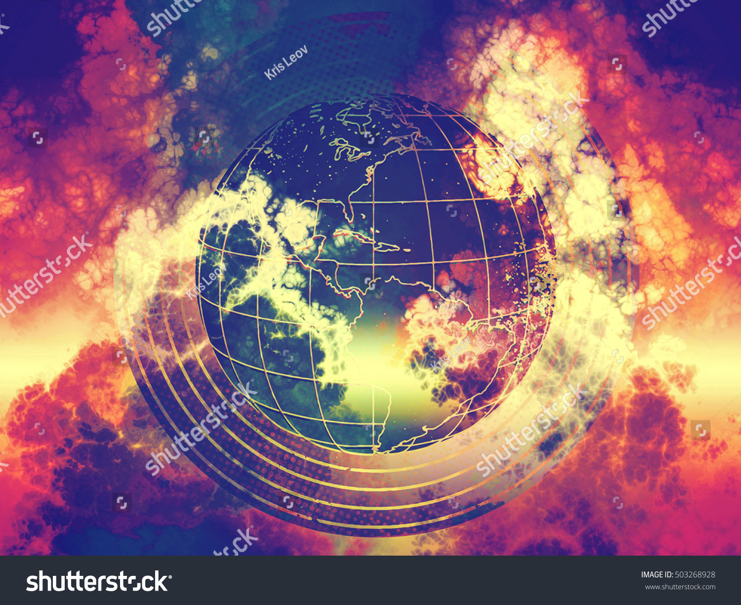 World Destroy World Ending World Toxic Stock Illustration 503268928