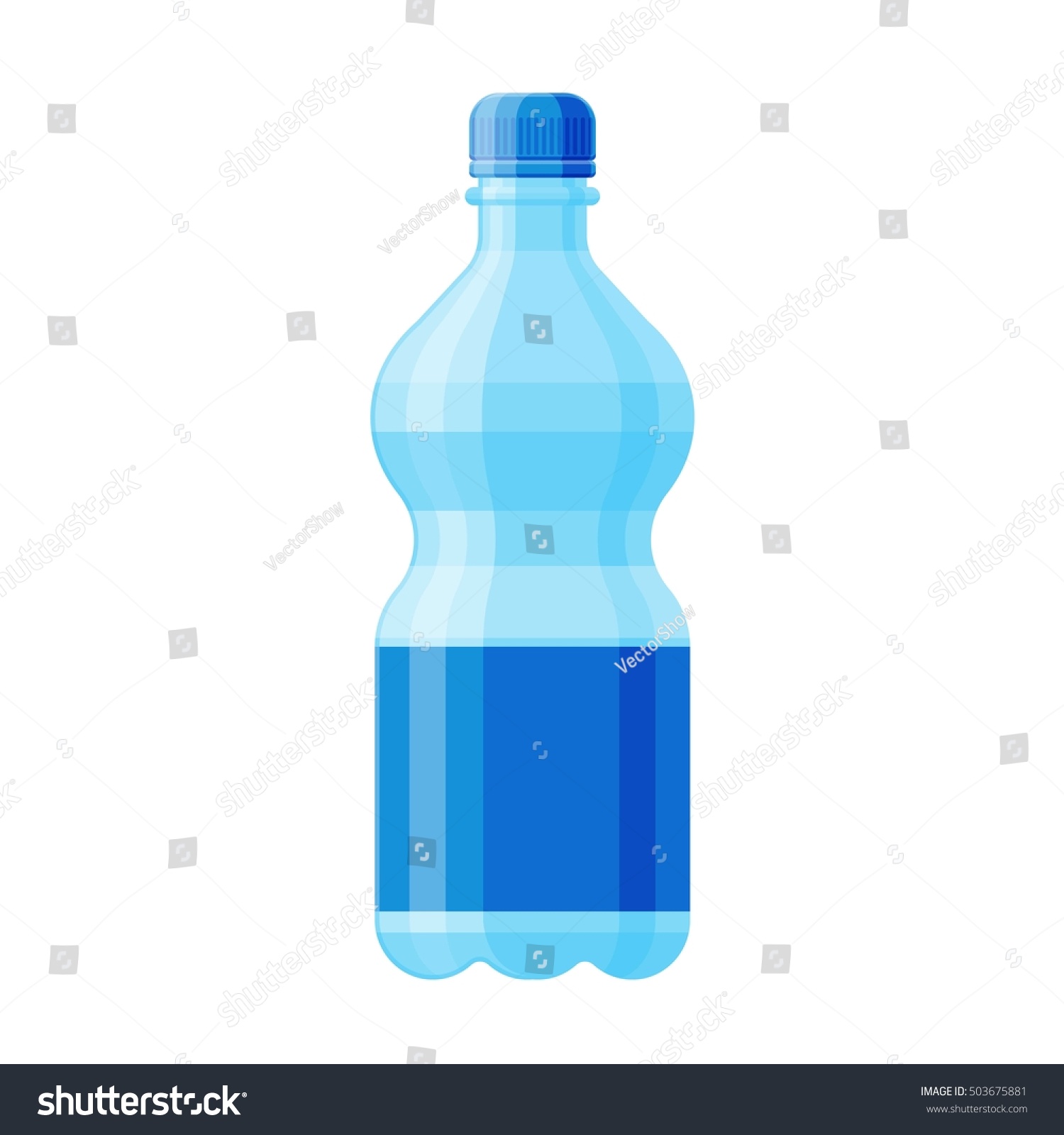 Бутылка воды вектор детская