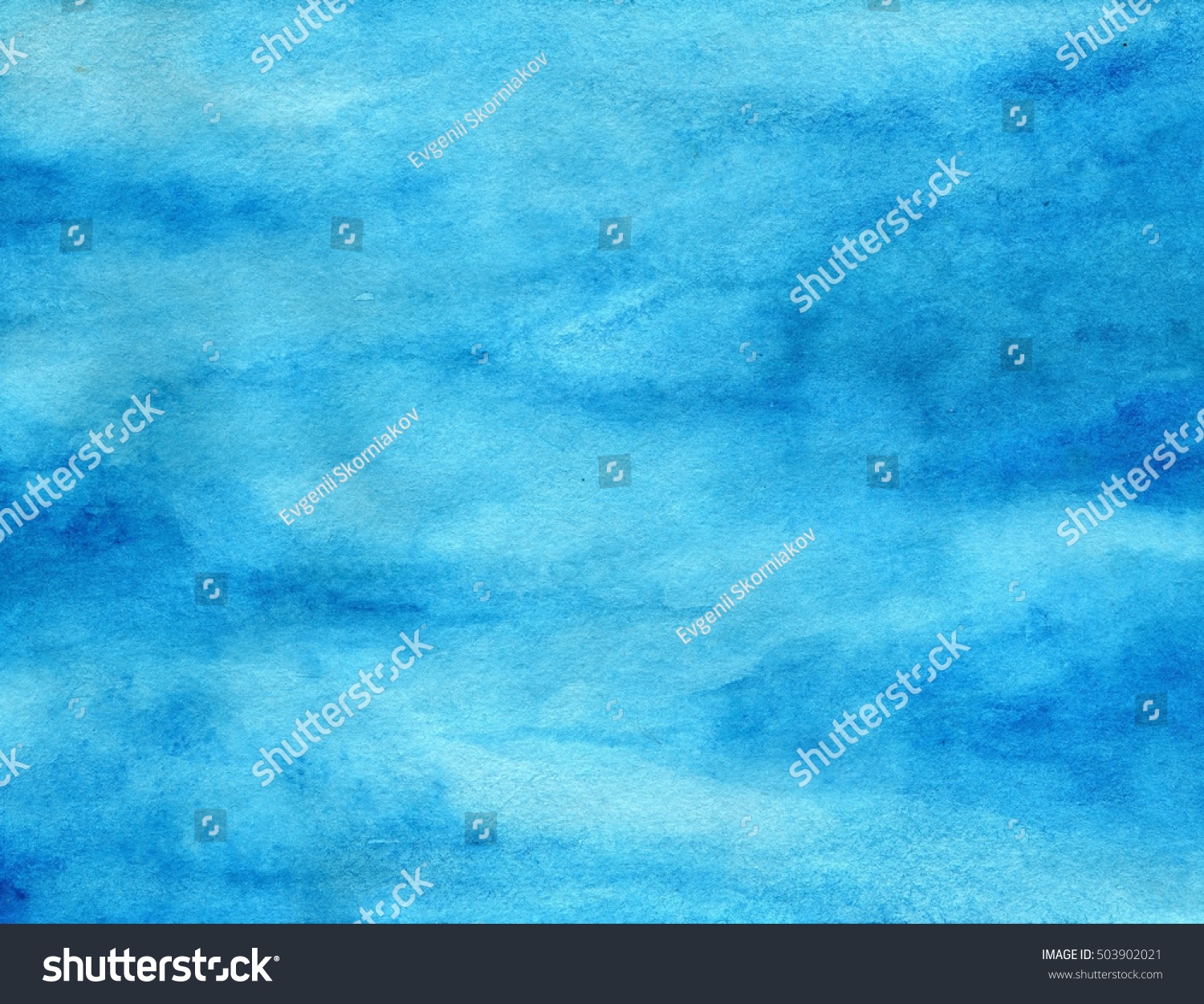 Blue Sky Watercolor Background Stock Illustration 503902021 | Shutterstock