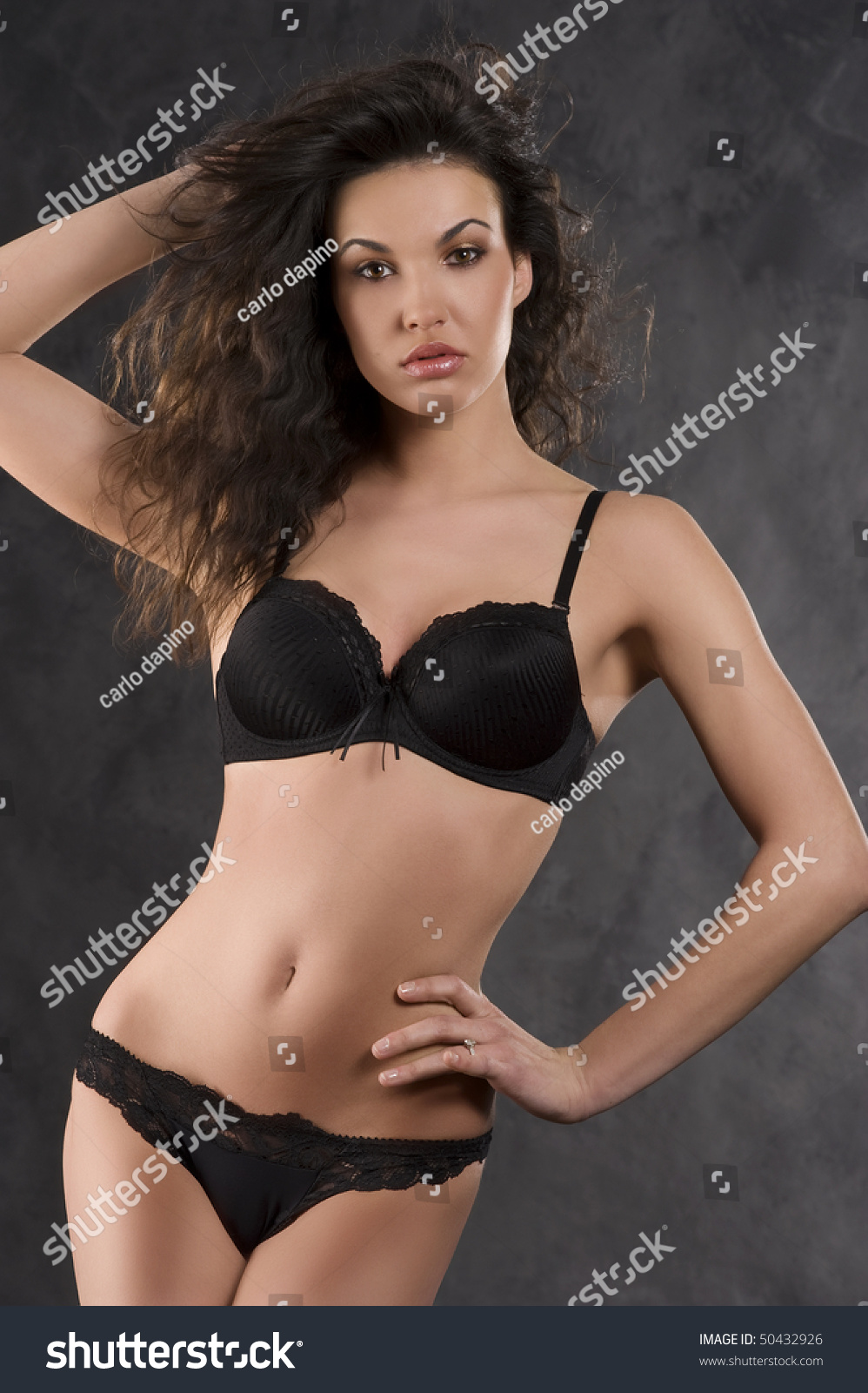 Young Sexy Girl Black Lingerie Nice 스톡 사진 50432926 Shutterstock 3627