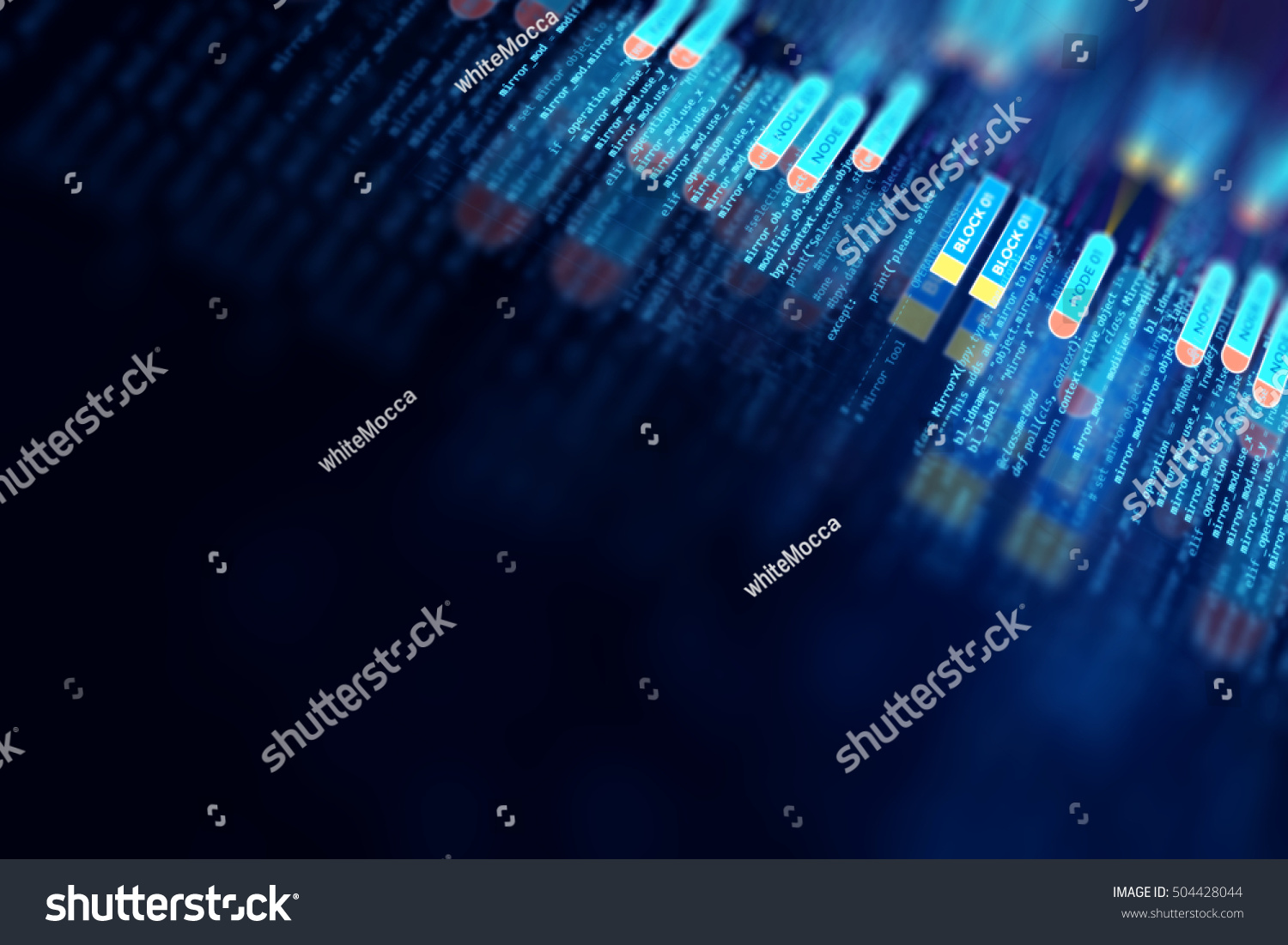 Abstract Futuristic Infographic Visual Data Complexity Stock ...