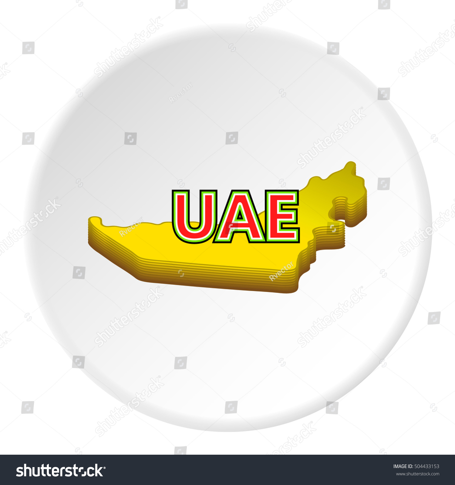 Map Uae Icon Cartoon Illustration Map Stock Illustration 504433153 ...