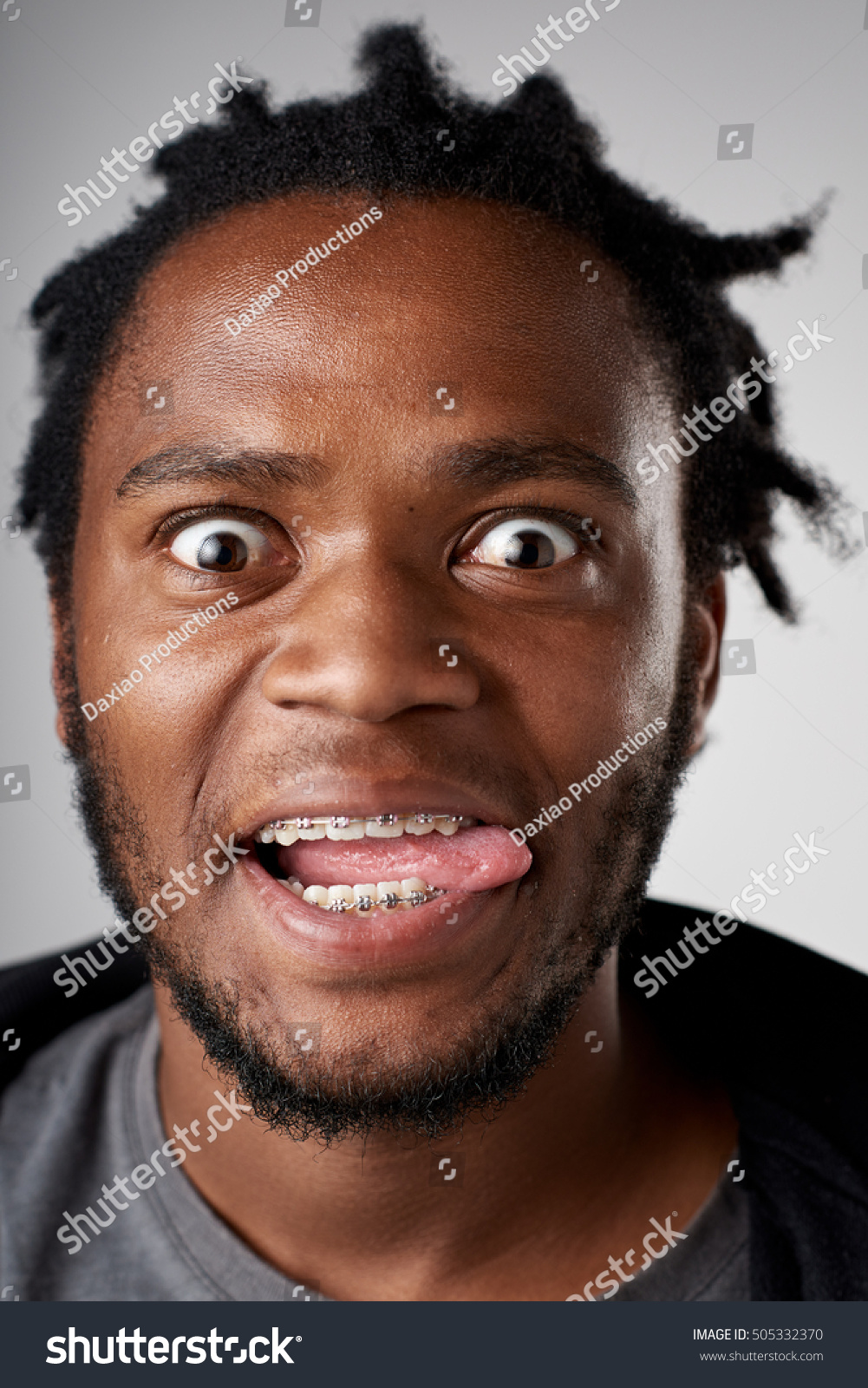 Full Collection Real Funny Faces People Stock Photo 505332370 ...