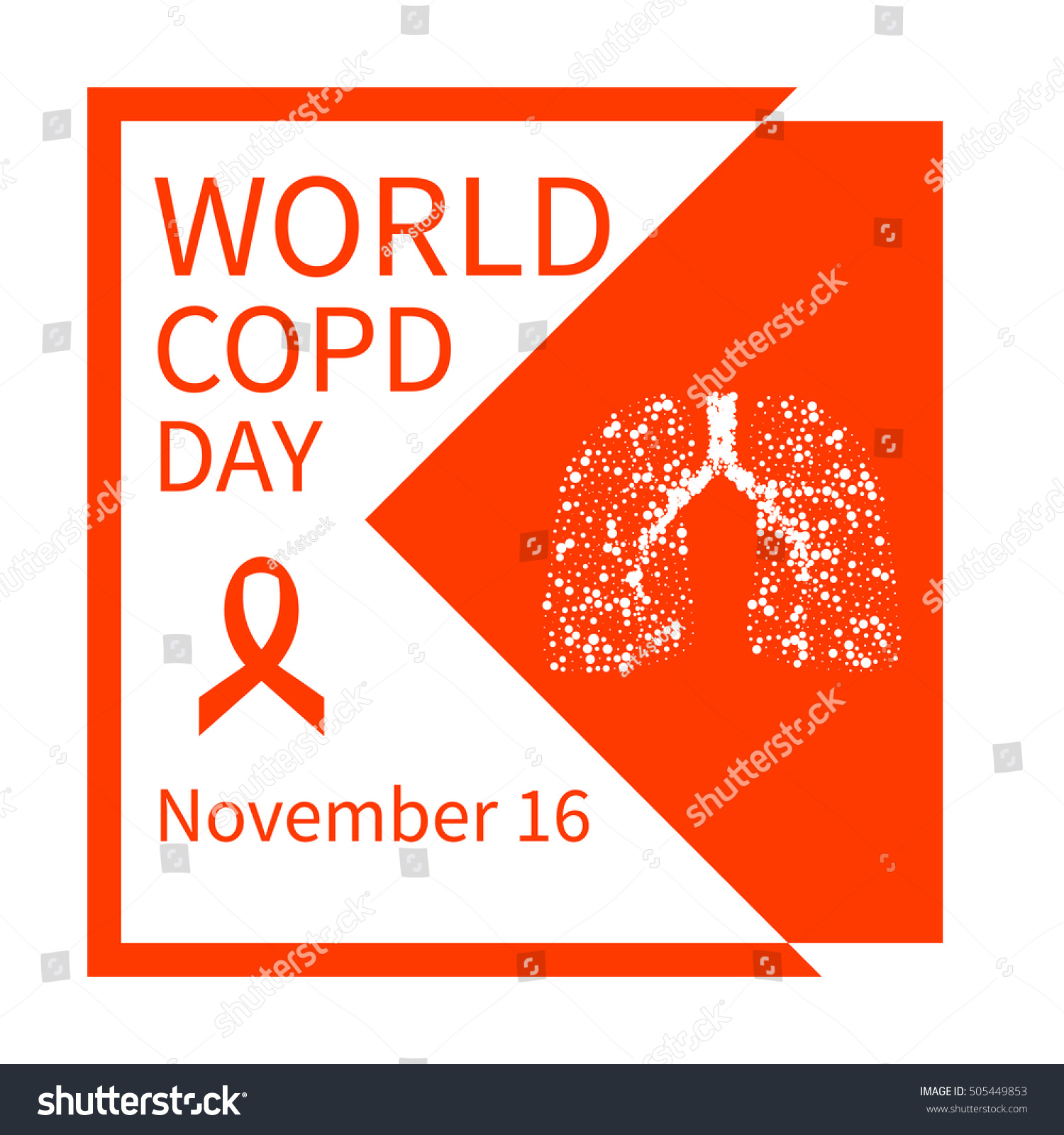 World Copd Day Chronic Obstructive Pulmonary Stock Vector (Royalty Free