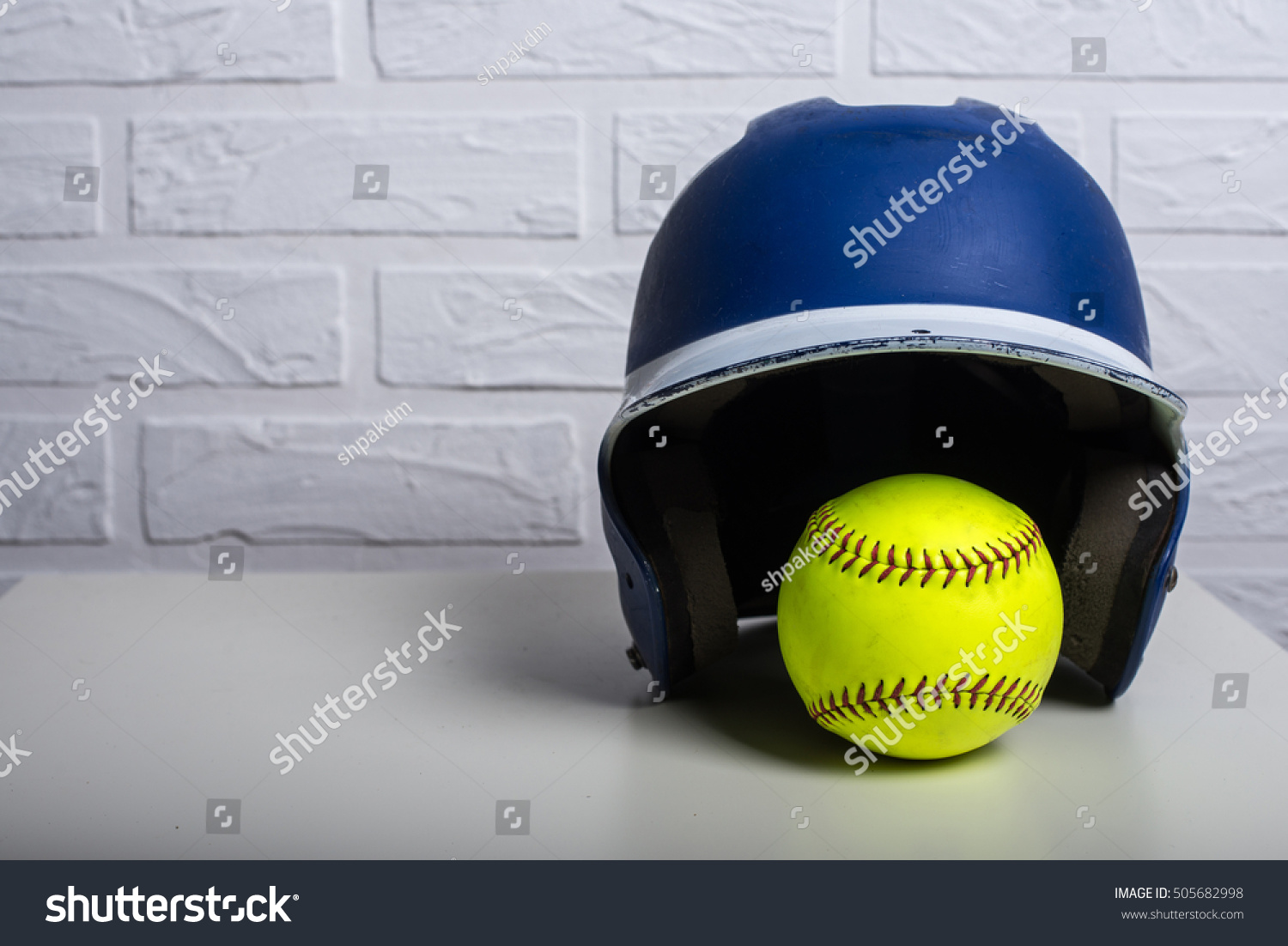 yellow softball helmet