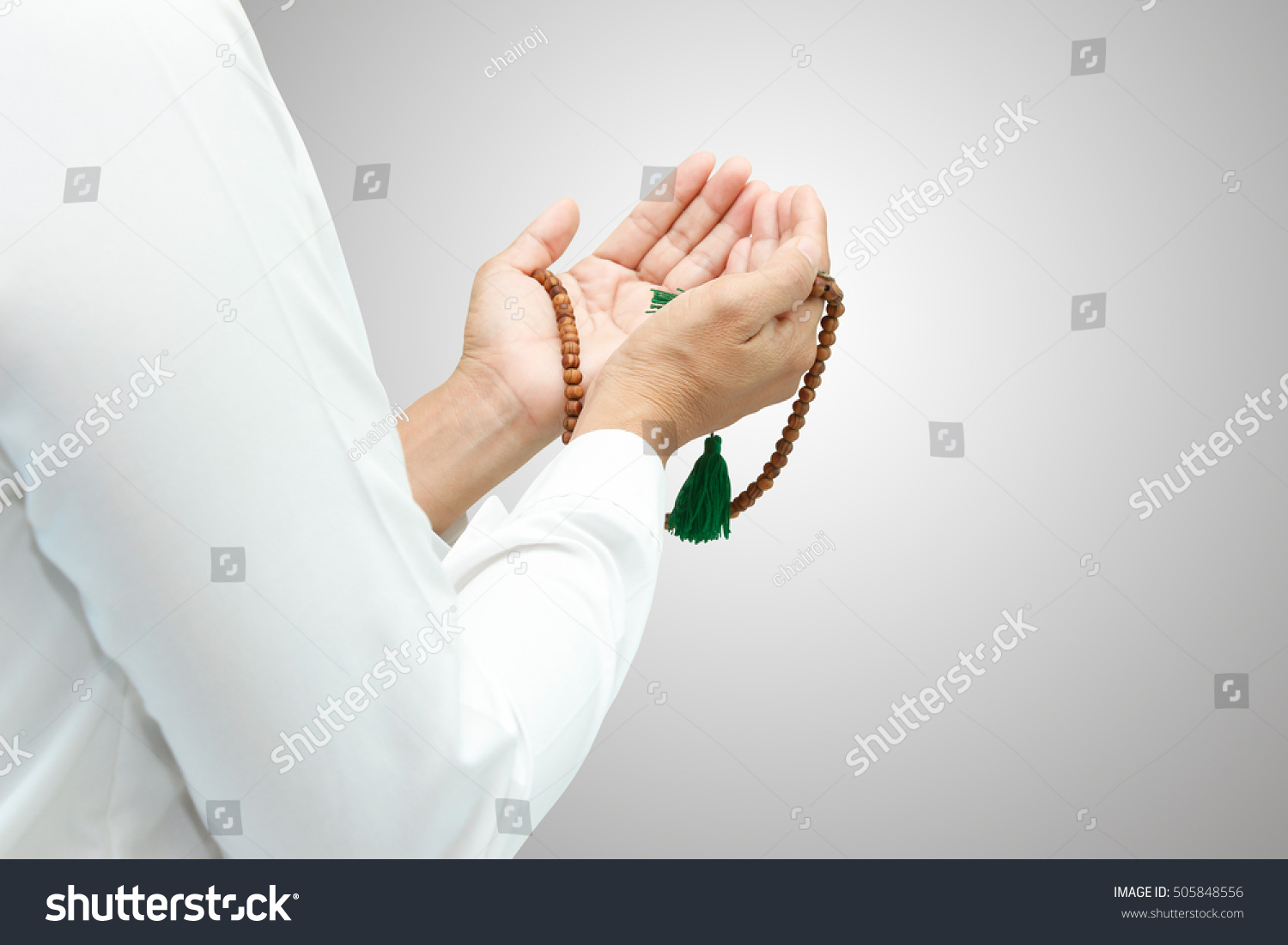 Human Hands Praying On Gray Background Stock Photo 505848556 | Shutterstock