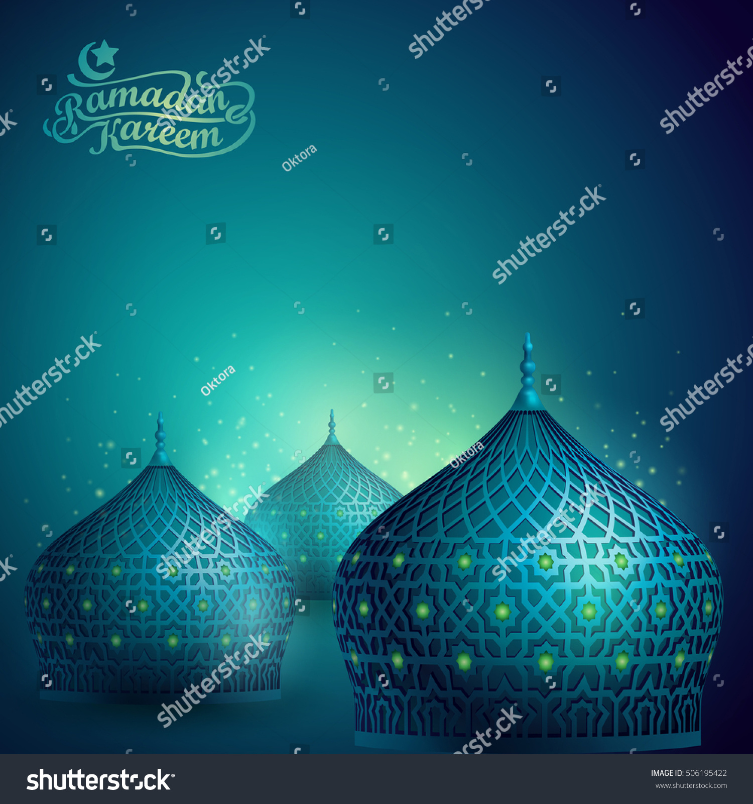 Islamic Vector Design Mosque Dome Geometric Stock Vector (Royalty Free ...