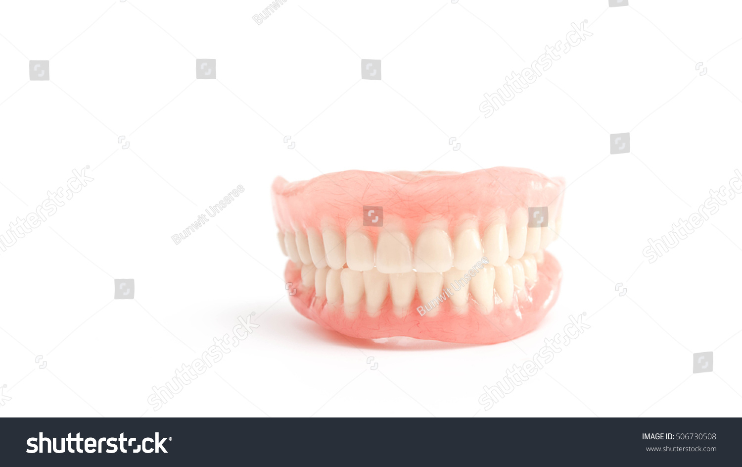 Full Dentures On White Background Stock Photo 506730508 | Shutterstock