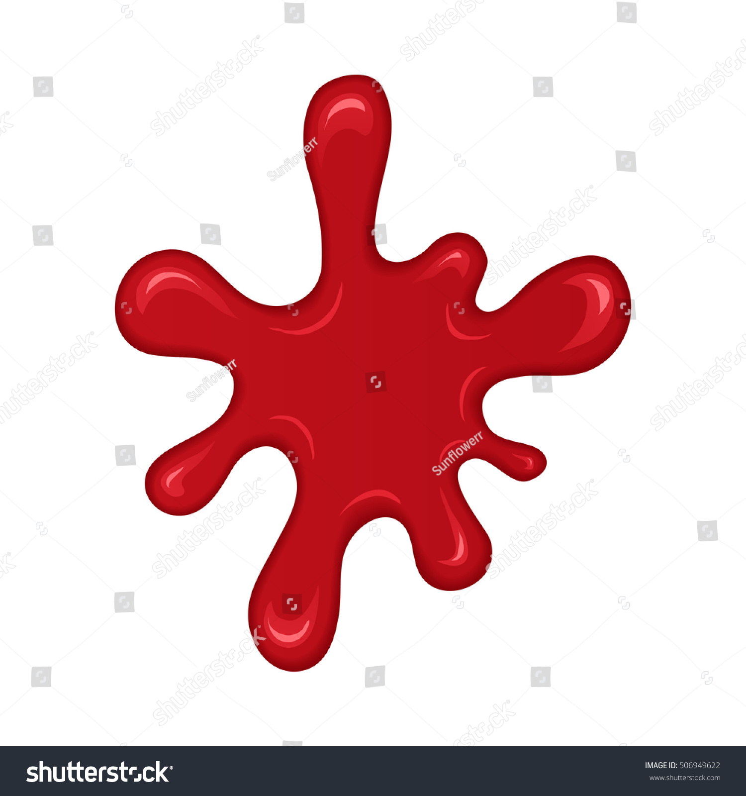 Blood Splash Stain Drop Red Liquid Stock Vector (Royalty Free ...