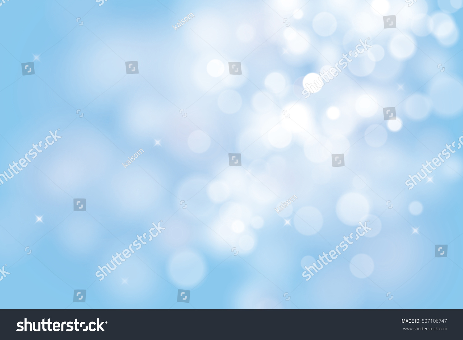 Blue Christmas Background Bokeh Lights Stock Vector (Royalty Free ...