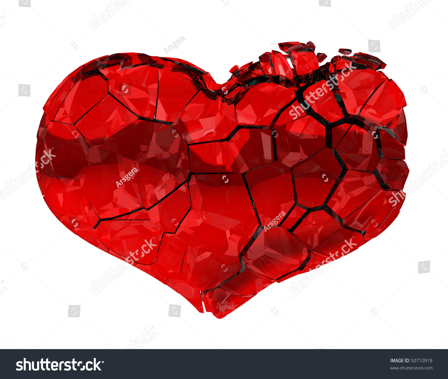 Broken Heart Unrequited Love Death Disease Stock Illustration 50710918 ...