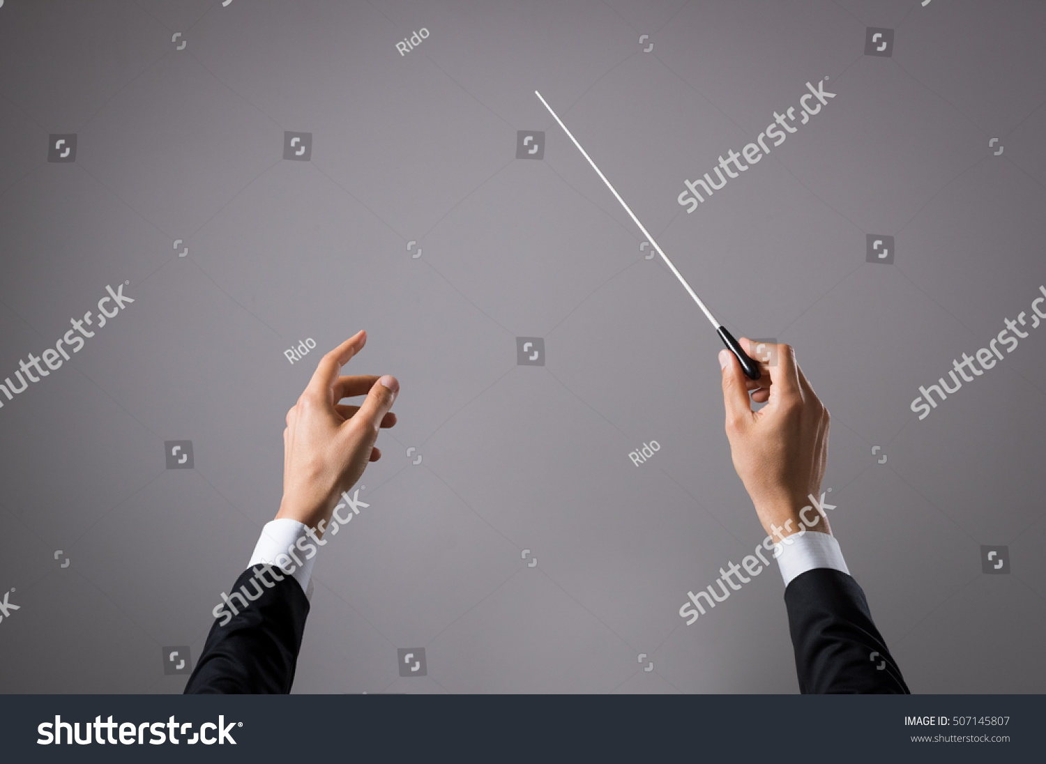 Concert Conductor Hand Baton Isolated On Stock Photo 507145807 ...