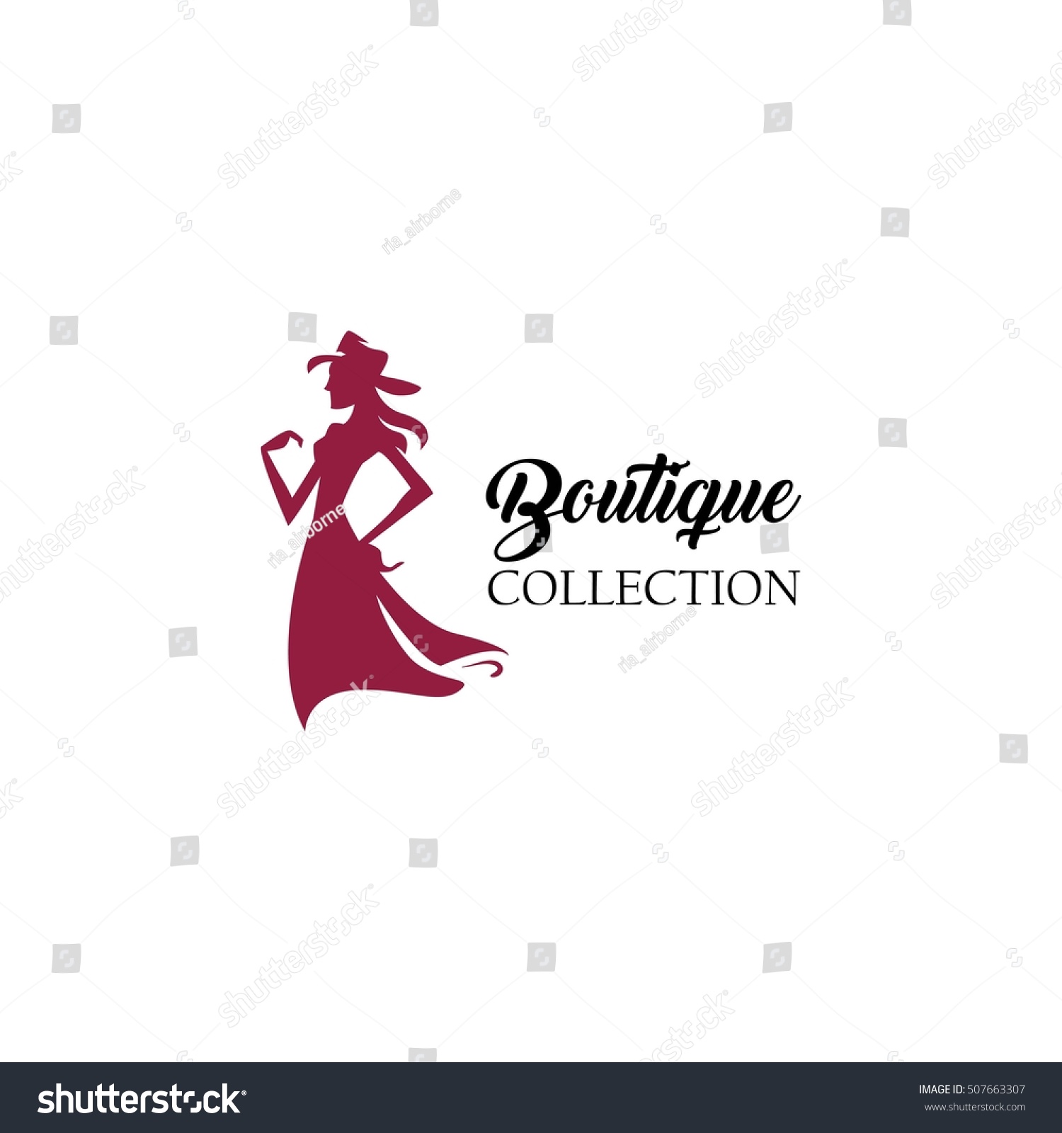 Women Fashion Logo Design Template Stock Vector (Royalty Free ...