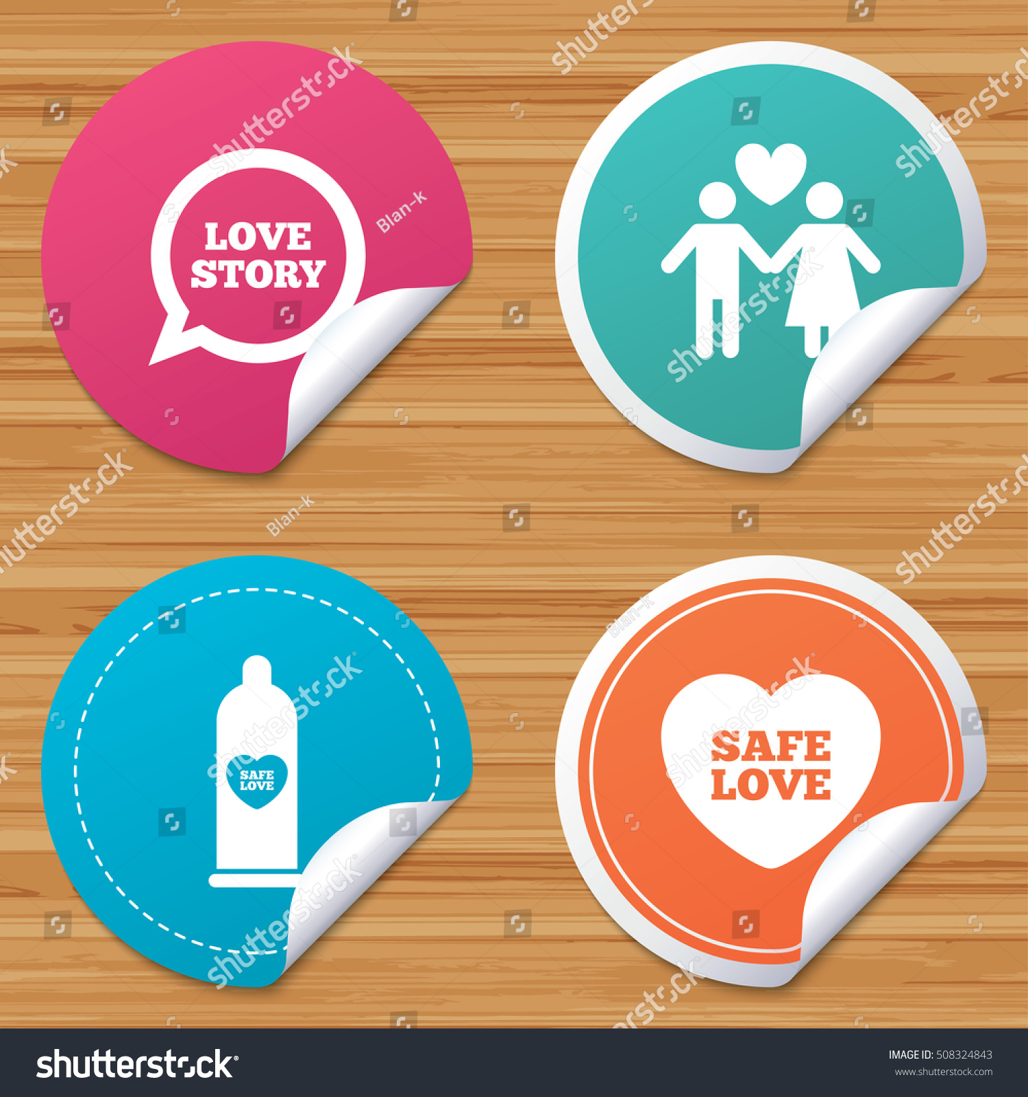 Condom Safe Sex Icons Lovers Couple Stock Vector Royalty Free 508324843 Shutterstock 3863