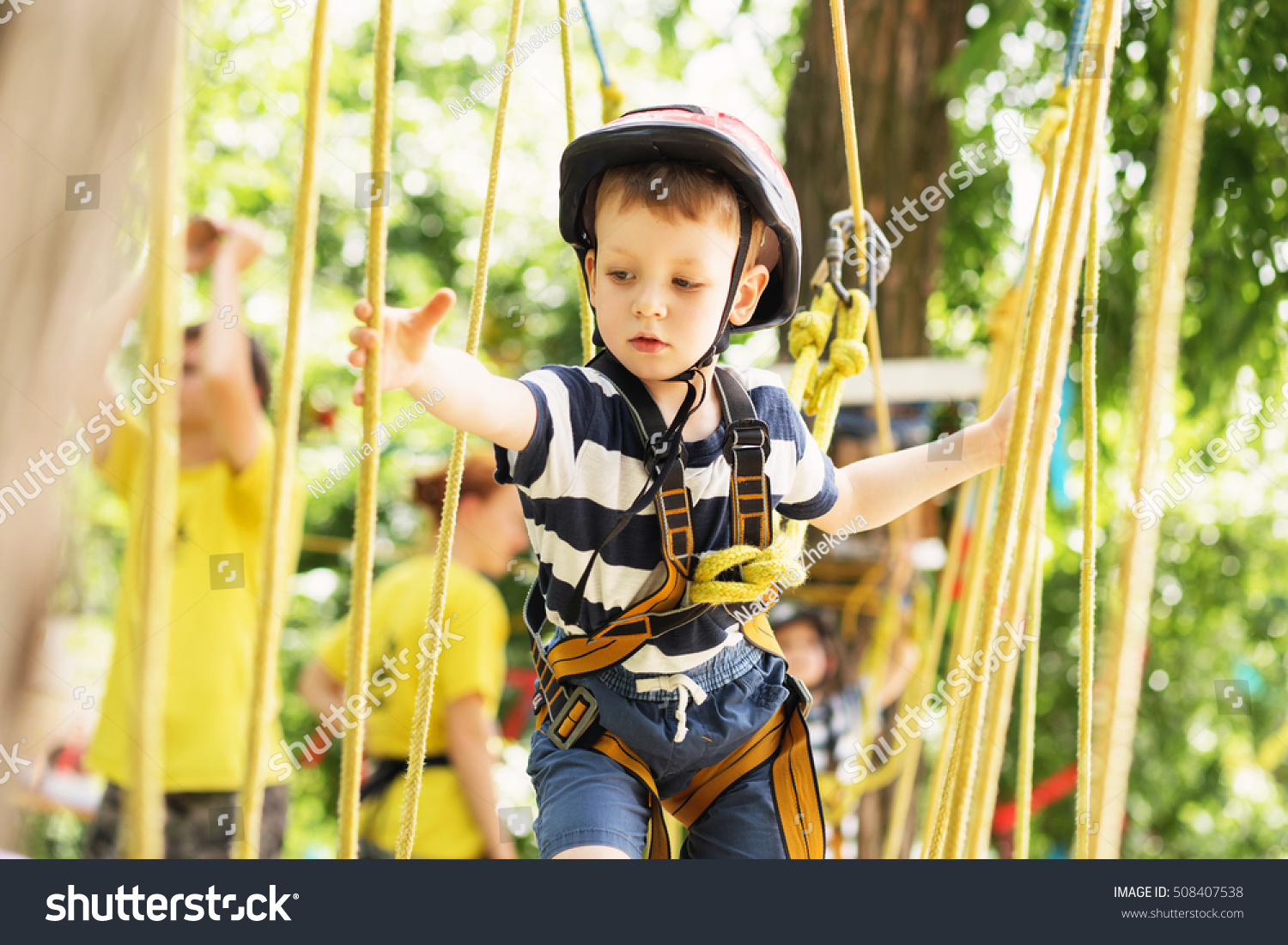 Kids Climbing Adventure Park Stock Photo 508407538 | Shutterstock