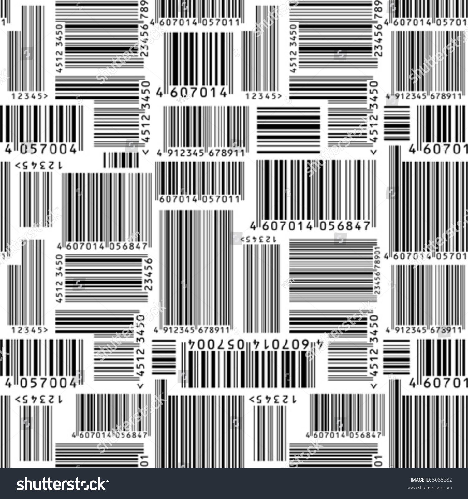 Barcodes Seamless Vector Wallpaper Stock Vector (Royalty Free) 5086282