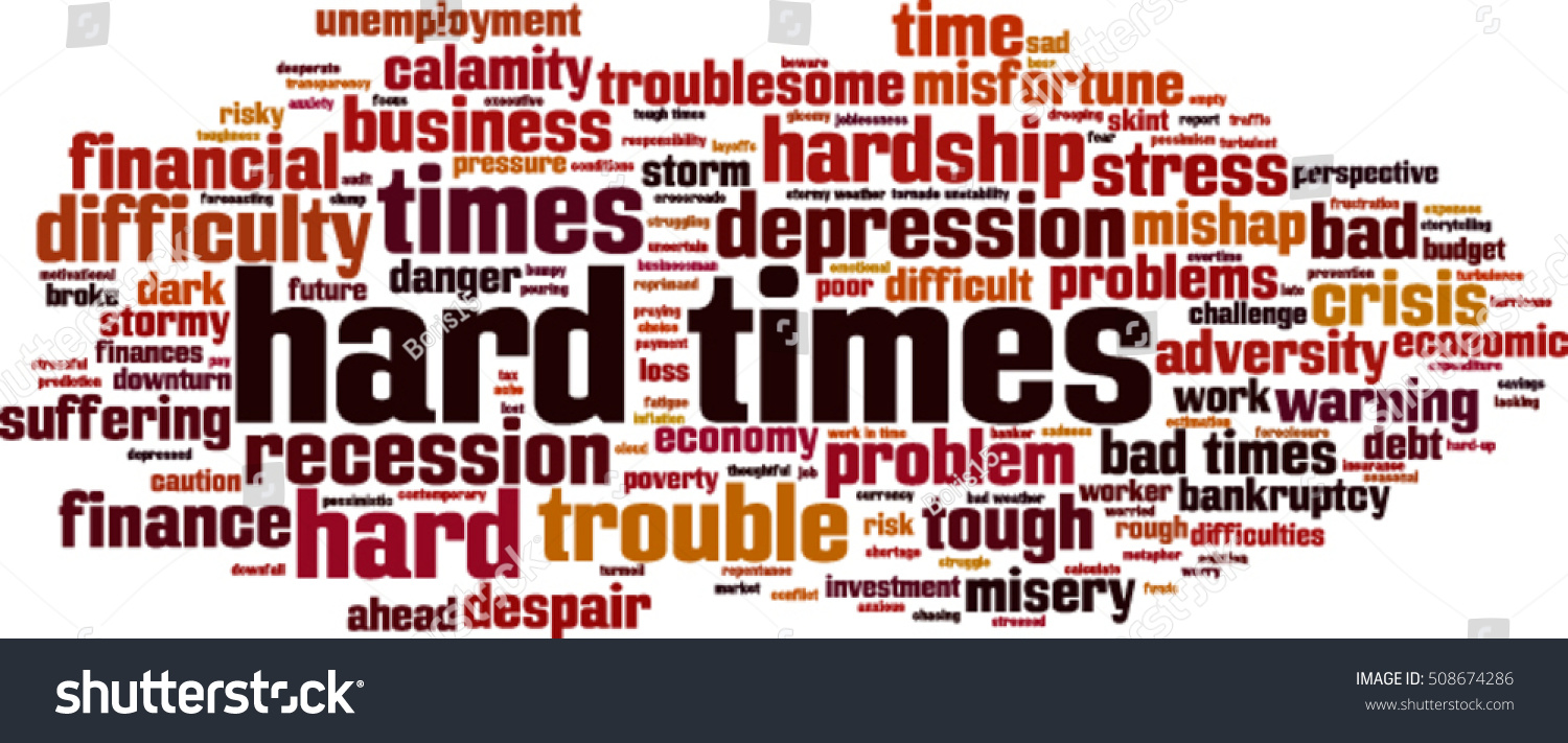 hard-times-word-cloud-concept-vector-stock-vector-royalty-free