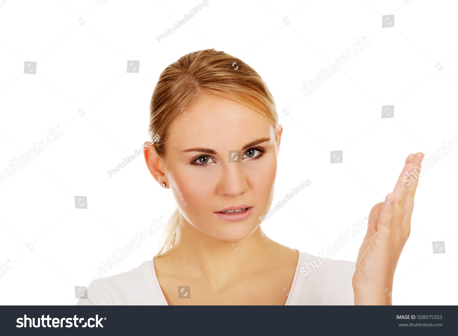 Angry Young Woman Screaming Someone Stock Photo 508975303 | Shutterstock