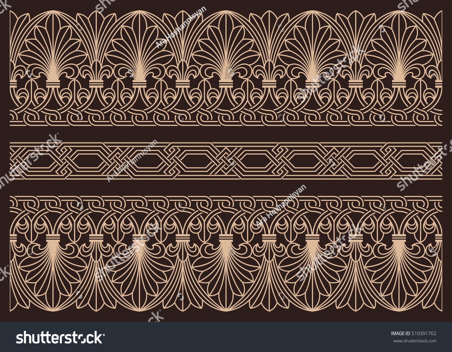 Армянский цветочный орнамент вектор