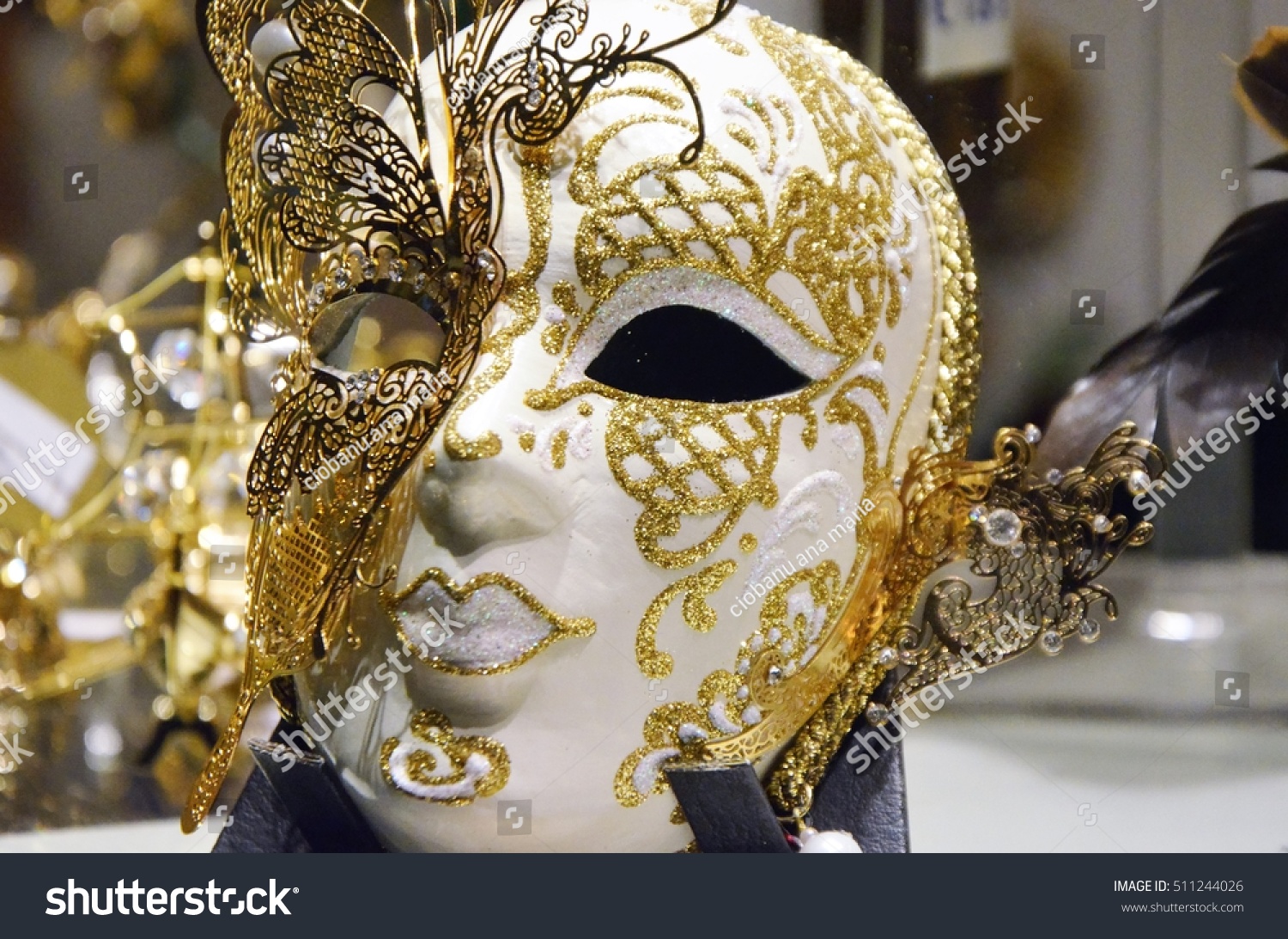 Beauty Venetian Mask Streets Venice Full Stock Photo 511244026 ...