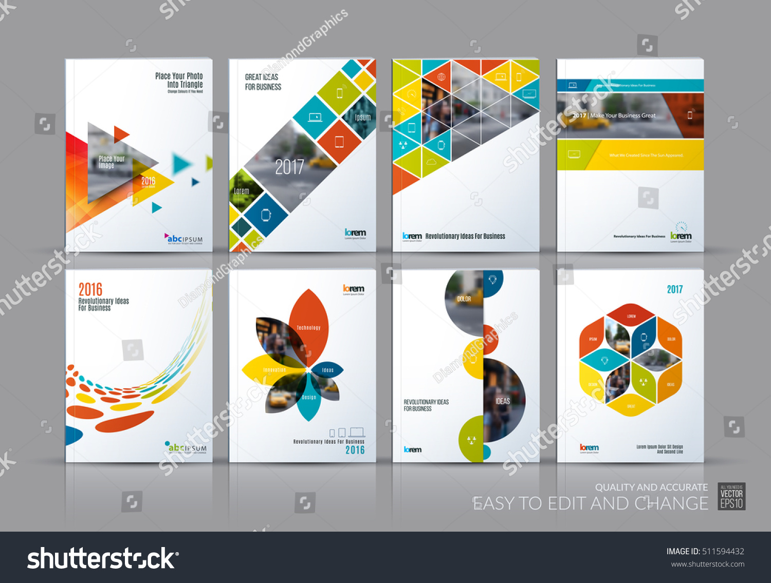 Business Vector Set Brochure Template Layout Stock Vector (Royalty Free ...