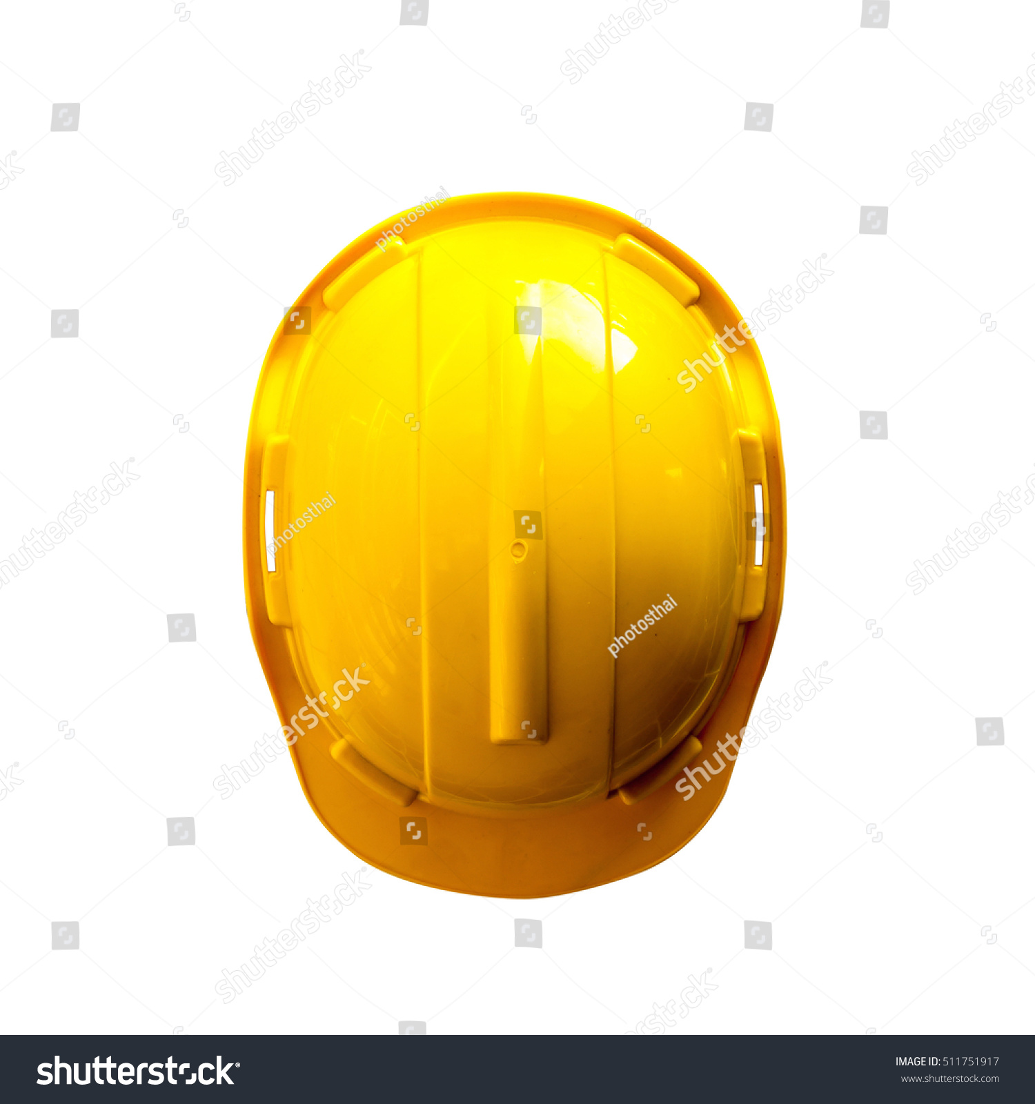 Top View Safety Engineer Helmet Isolated Stock Photo 511751917 ...