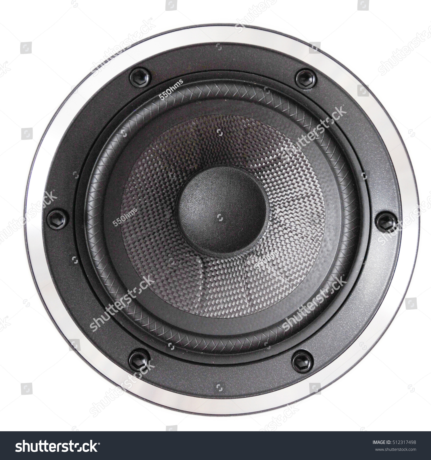 Speaker Black Isolated On White Background Stock Photo 512317498 ...