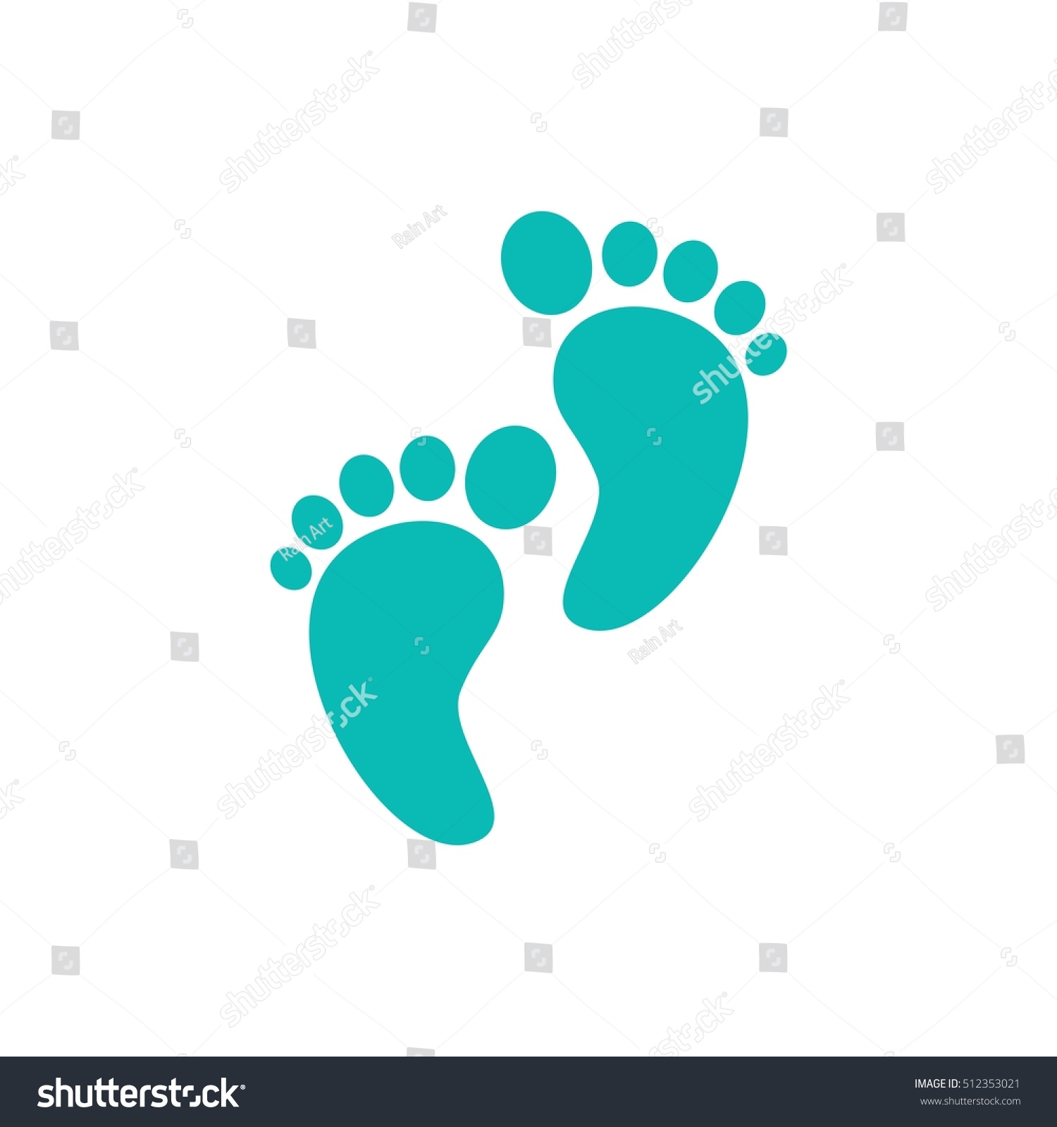 Foot Print Logo Vector Stock Vector (Royalty Free) 512353021 | Shutterstock