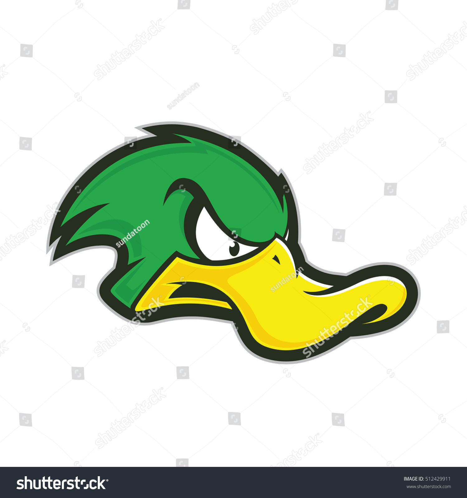 Angry Duck Mascot Stock Vector (Royalty Free) 512429911 | Shutterstock