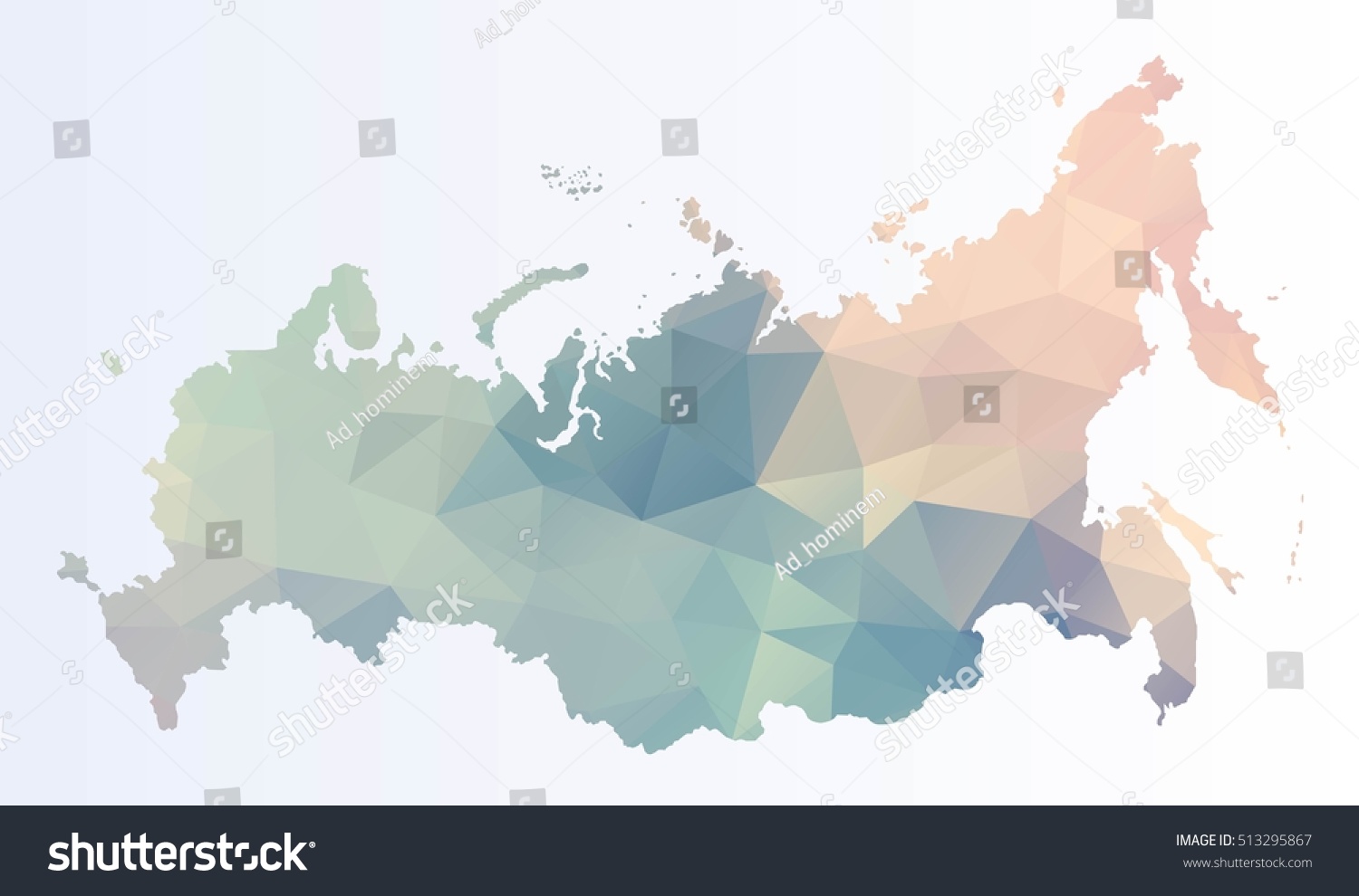 Полигональная карта России