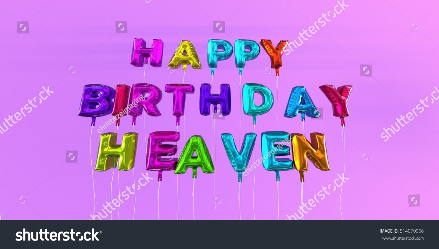 Find Happy Birthday Heaven Card Balloon Text stock images in HD and million...