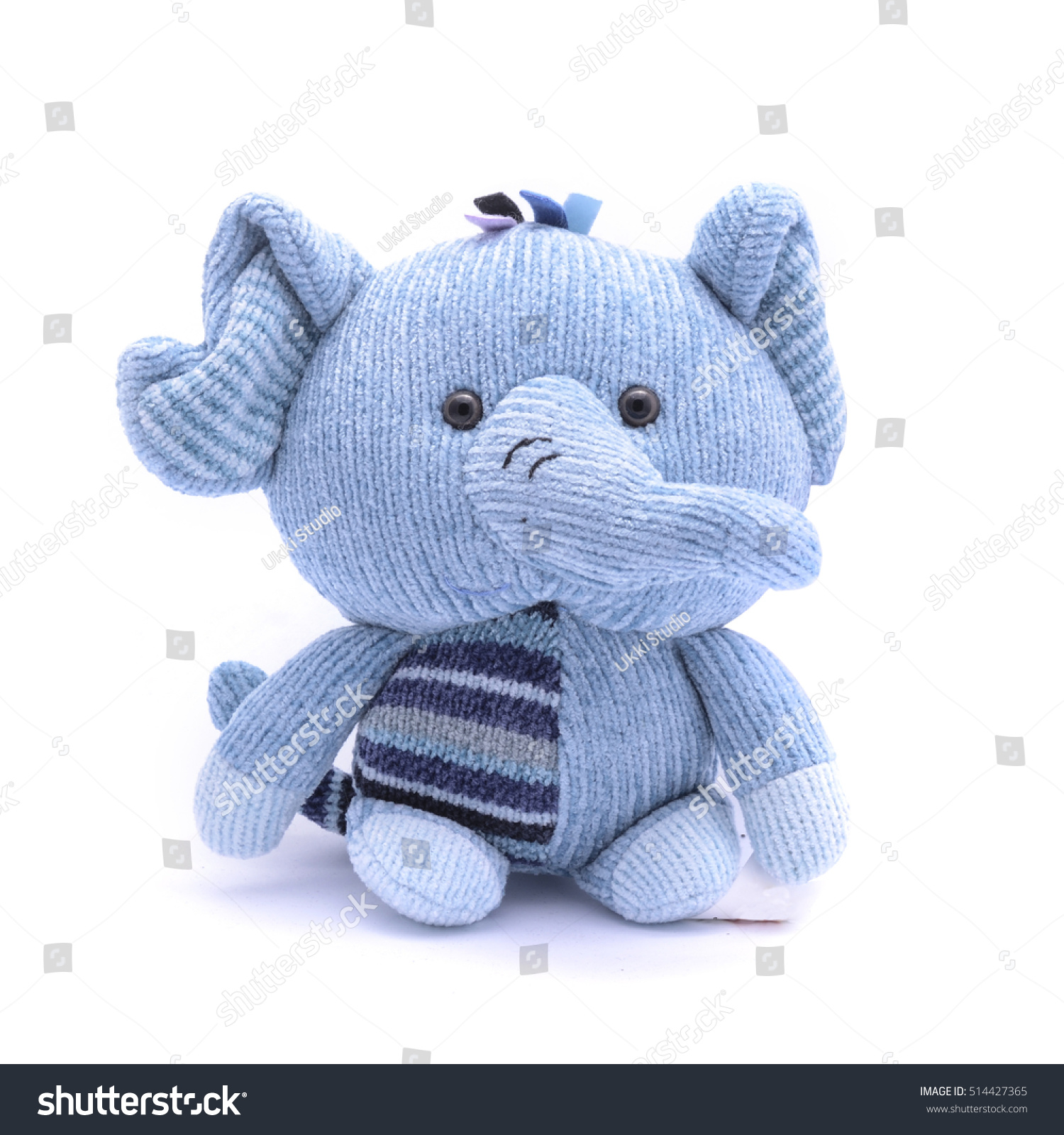 Soft Toy Elephant Isolated On White Stock Photo 514427365 | Shutterstock