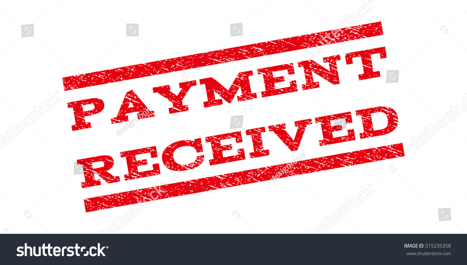 Payment Received Watermark Stamp Text Caption Stock Vector (Royalty ...