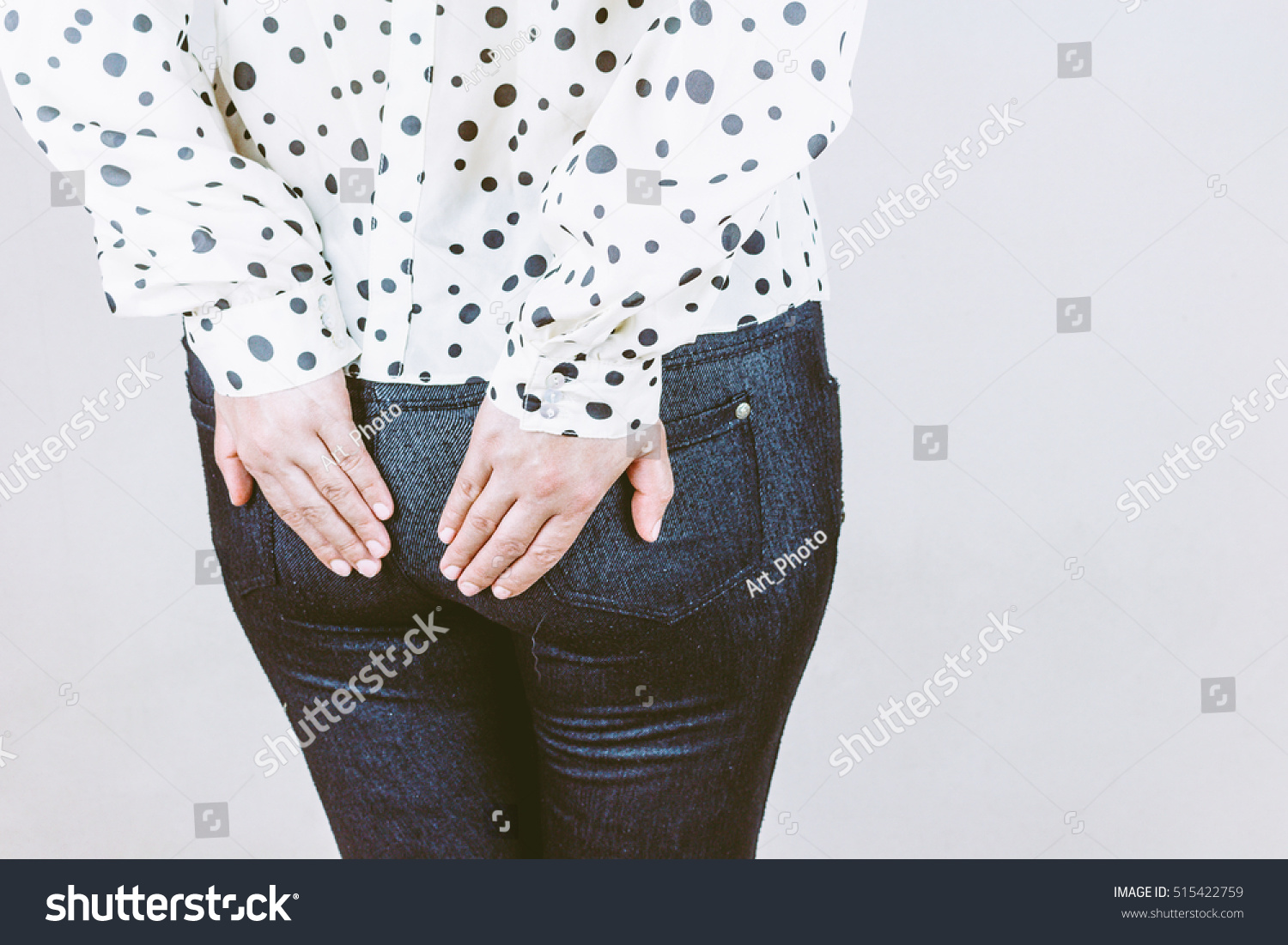 Woman Has Diarrhea Holding Her Butt Stock Photo 515422759 | Shutterstock
