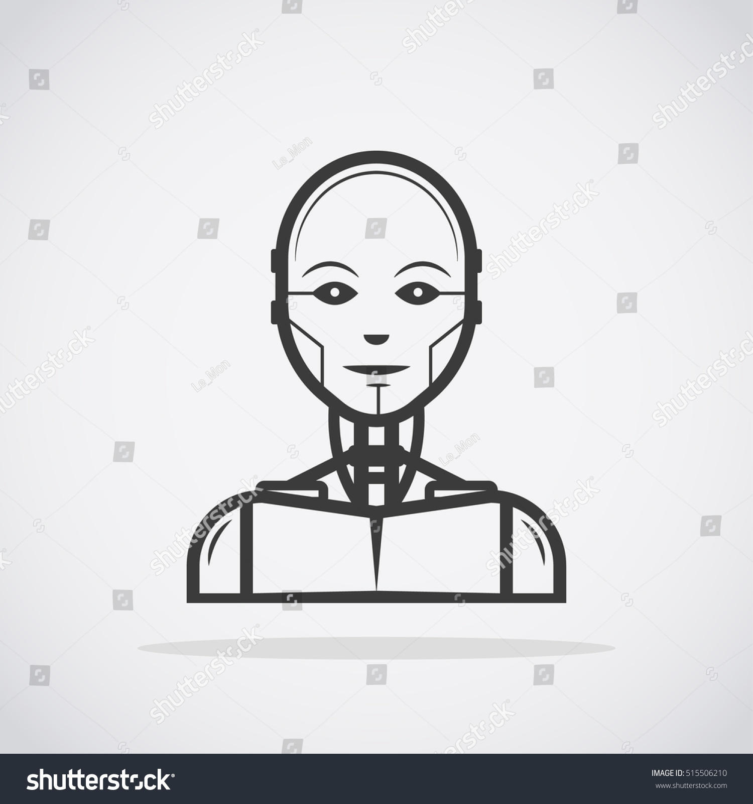 Robot Cyborg Stock Vector (Royalty Free) 515506210 | Shutterstock