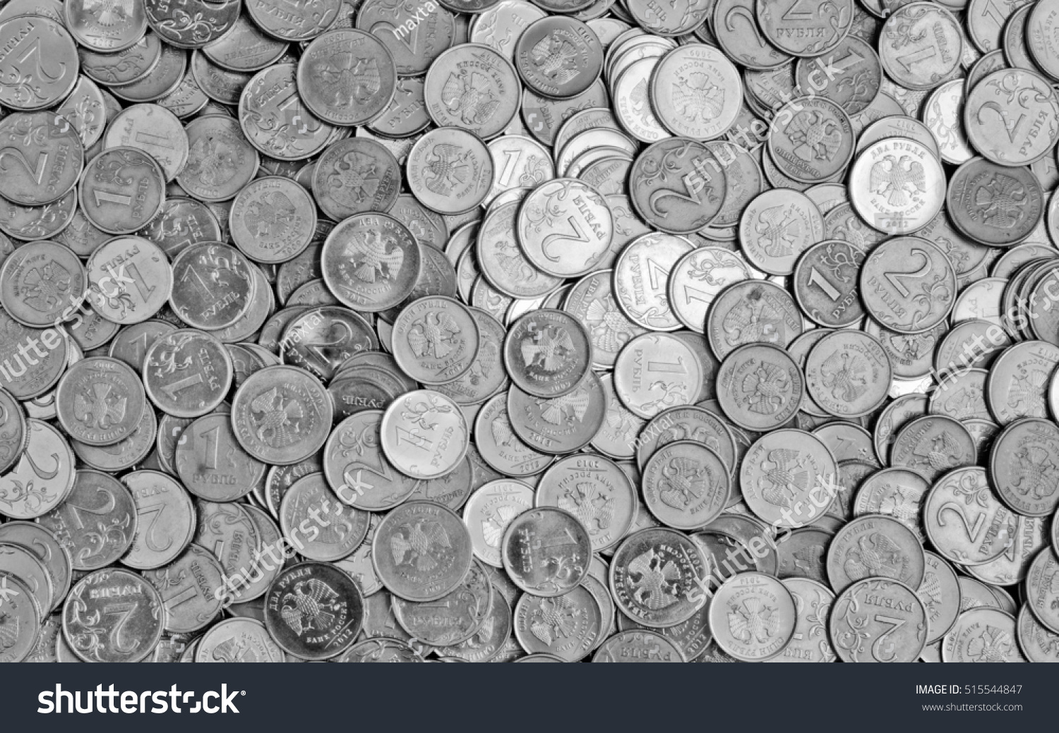 Russian Change Coins Background Stock Photo 515544847 | Shutterstock