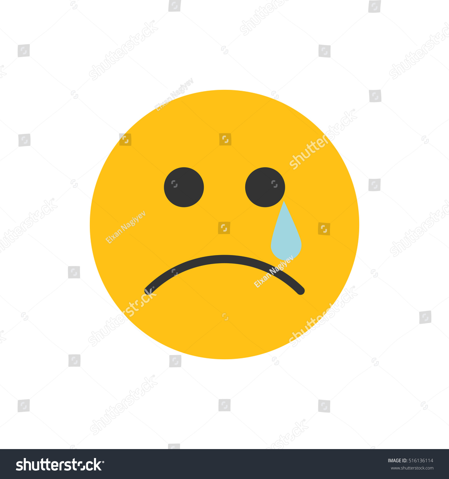 Unhappy Emoji Stock Vector (Royalty Free) 516136114 | Shutterstock