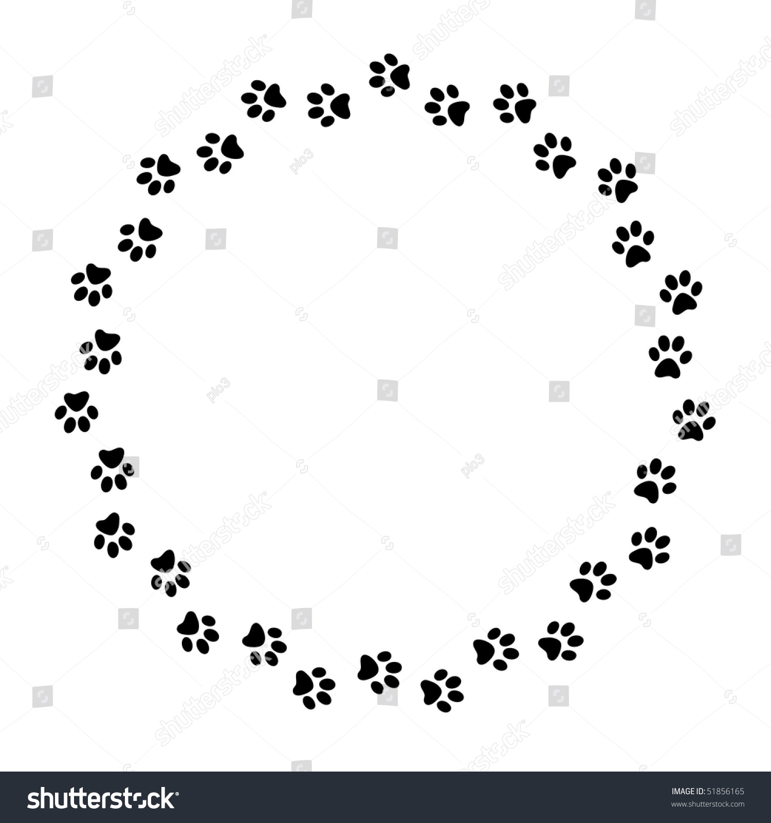 5,445 Paw print circle Images, Stock Photos & Vectors | Shutterstock