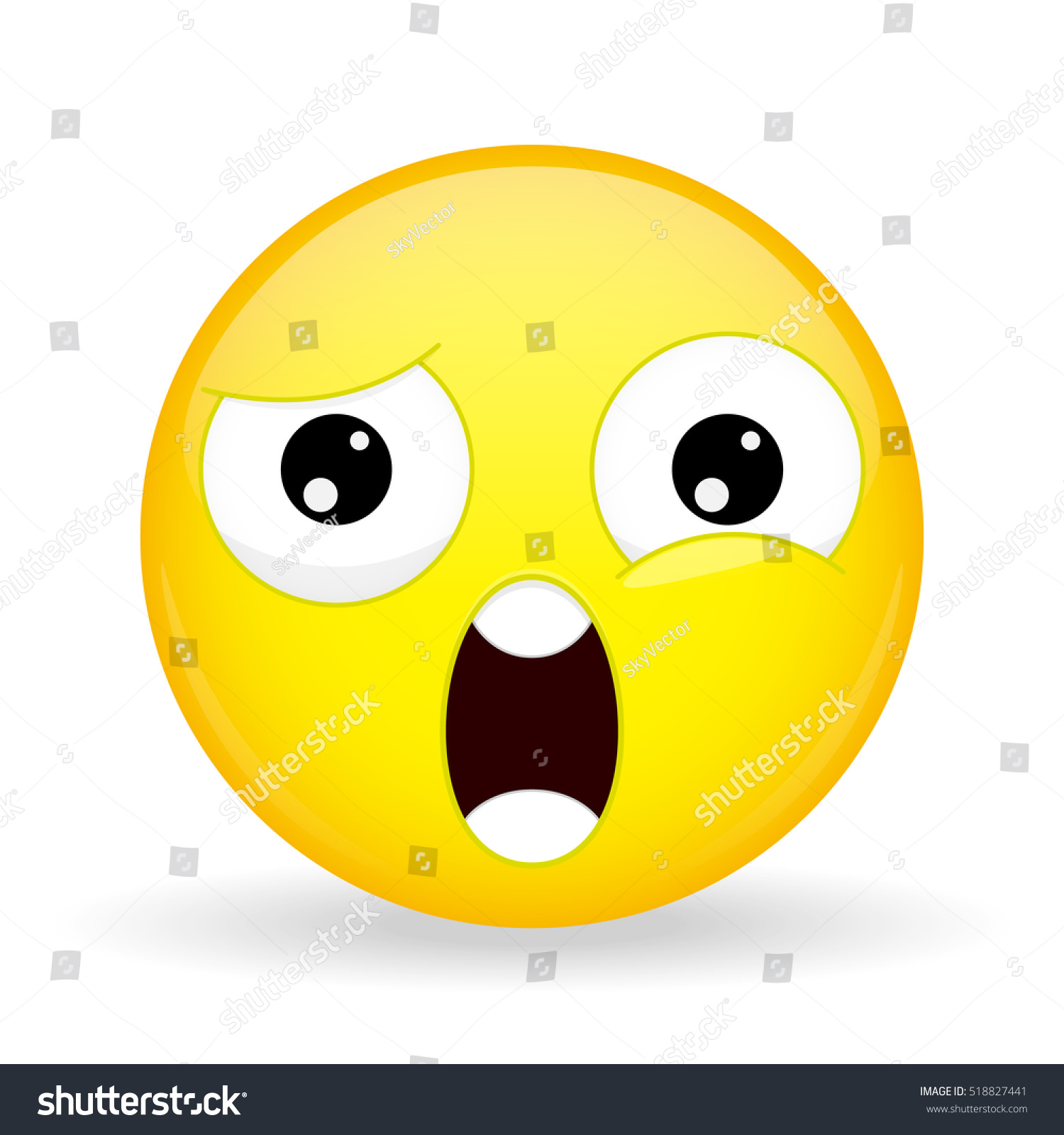 What Emoji Shock Emotion Wtf Emoticon Stock Vector (Royalty Free ...