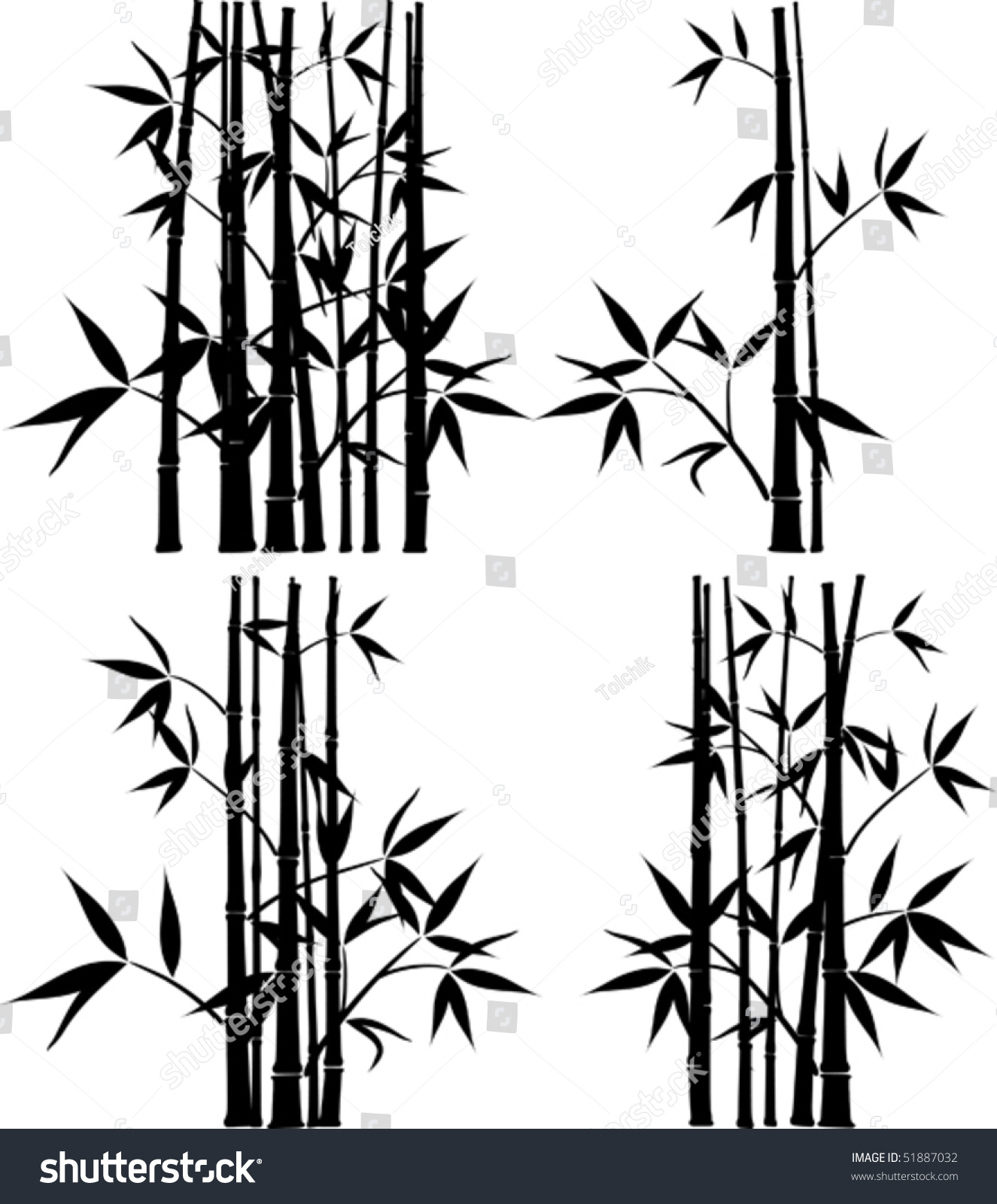 Bamboo Vector Illustration Stock Vector (Royalty Free) 51887032 ...