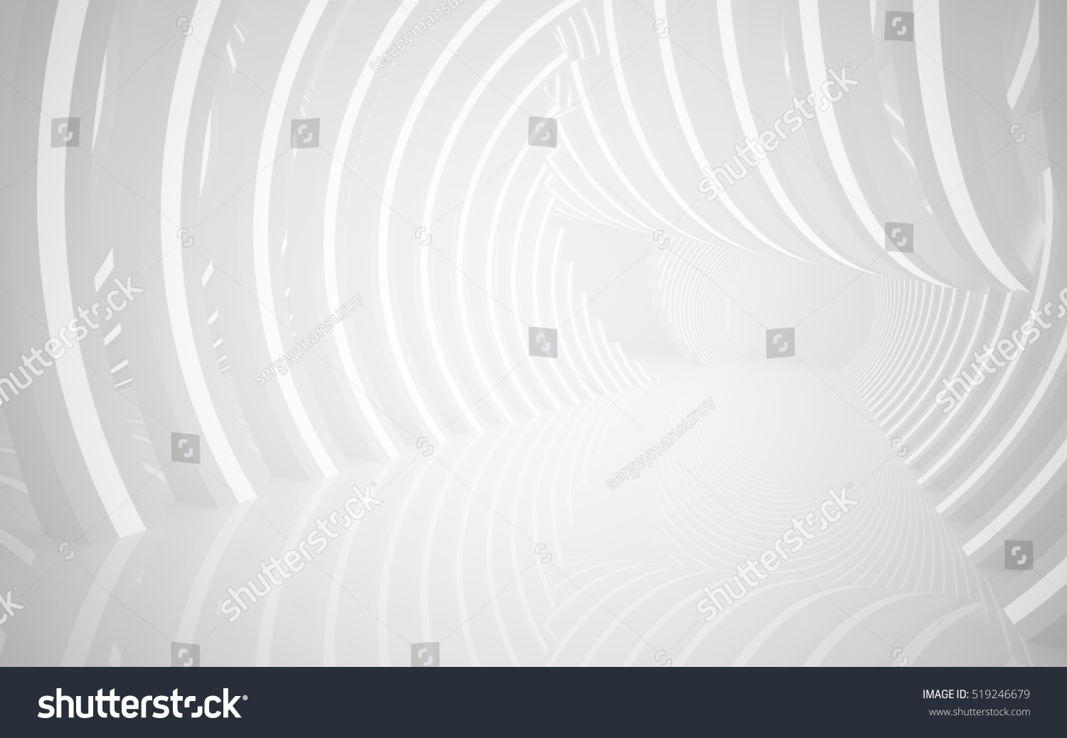 Abstract White Interior Future Minimalist Style Stock Illustration ...