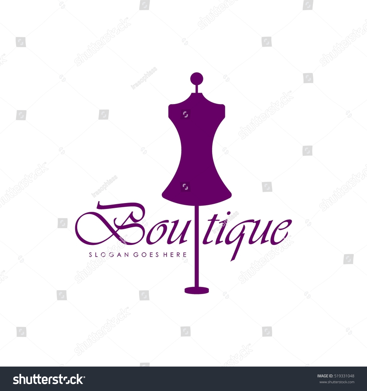 Boutique Beauty Logo Series Stock Vector (Royalty Free) 519331048 ...