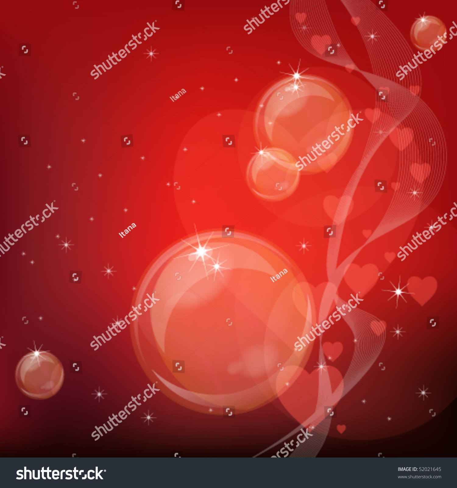 Red Bubbles Background Vector Illustration Stock Vector (Royalty Free ...