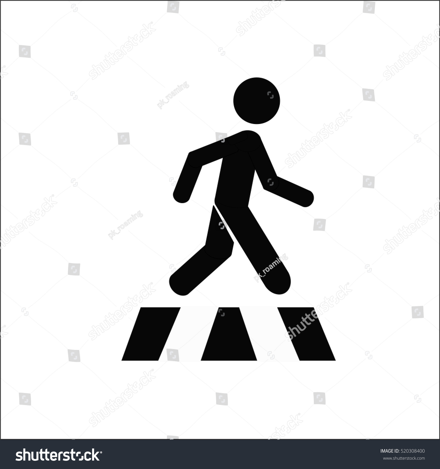 Векторное изображение пешехода