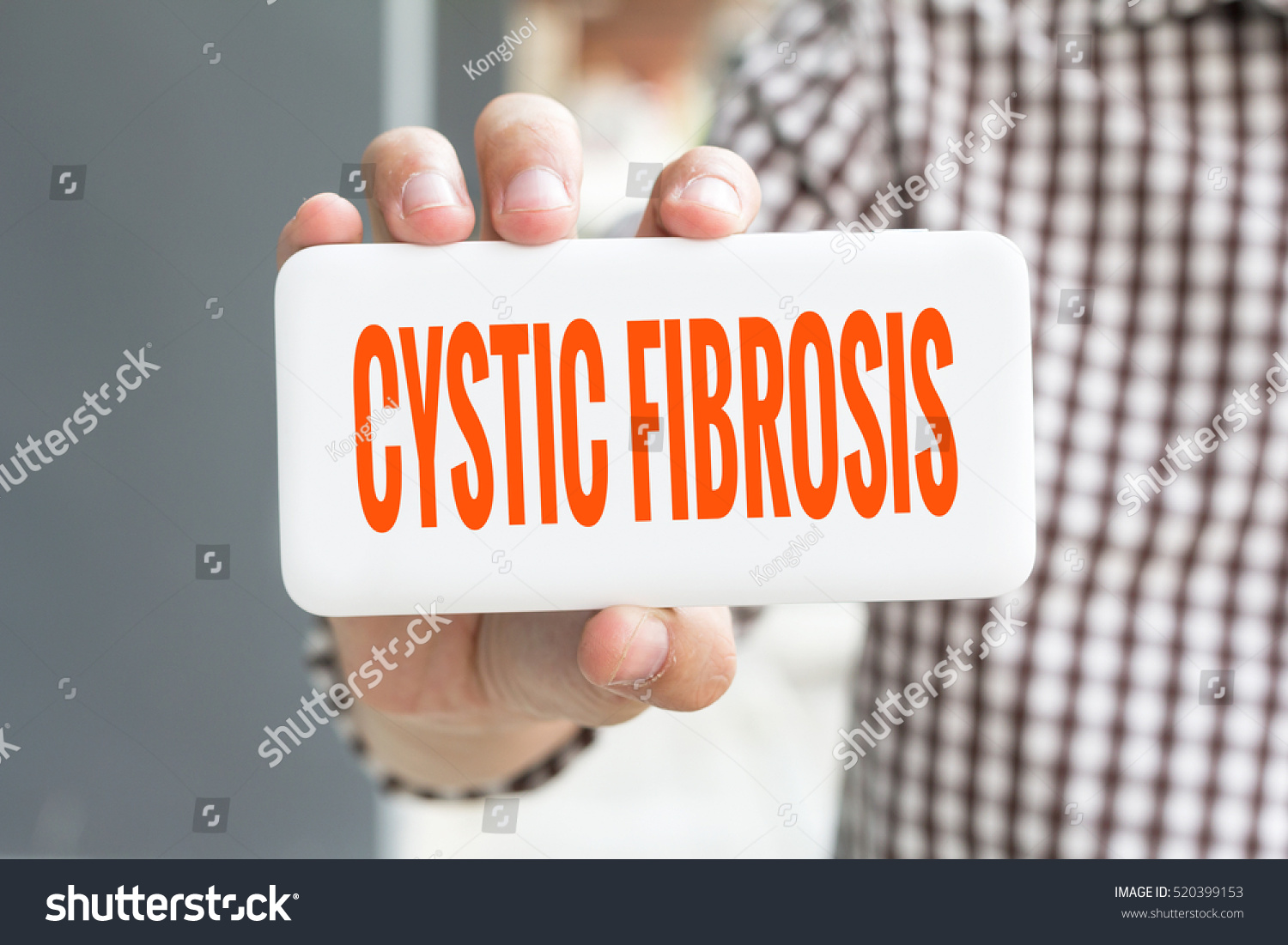 Man Hand Showing Cystic Fibrosis Word Stock Photo 520399153 | Shutterstock