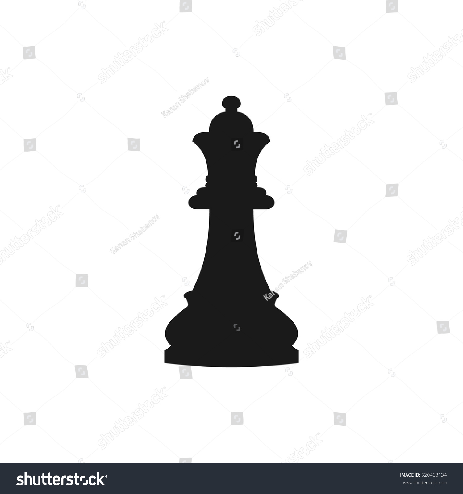 Шахматные фигуры Королева на прозрачном фоне